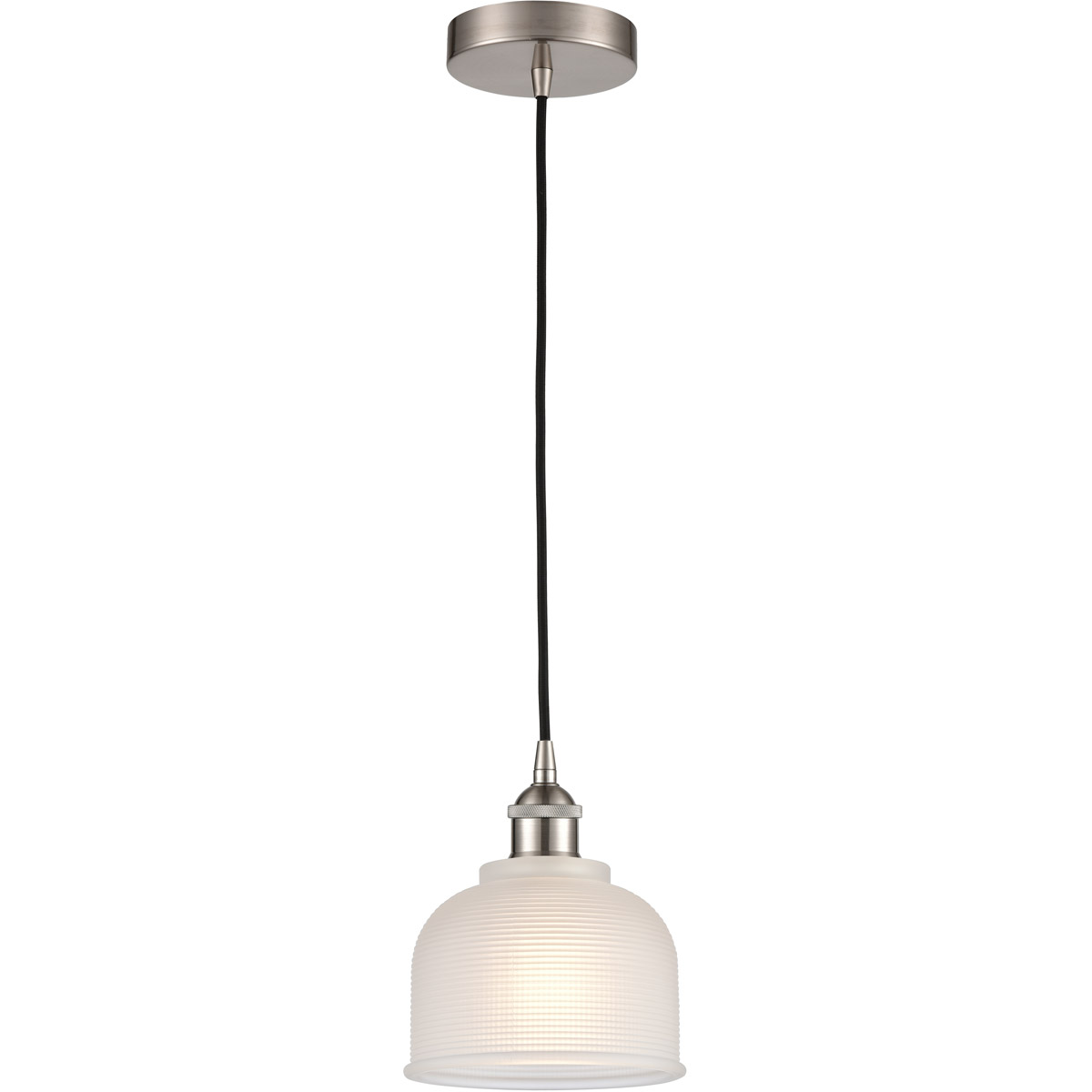 Edison Dayton 1 Light 6 inch Brushed Satin Nickel Mini Pendant Ceiling Light