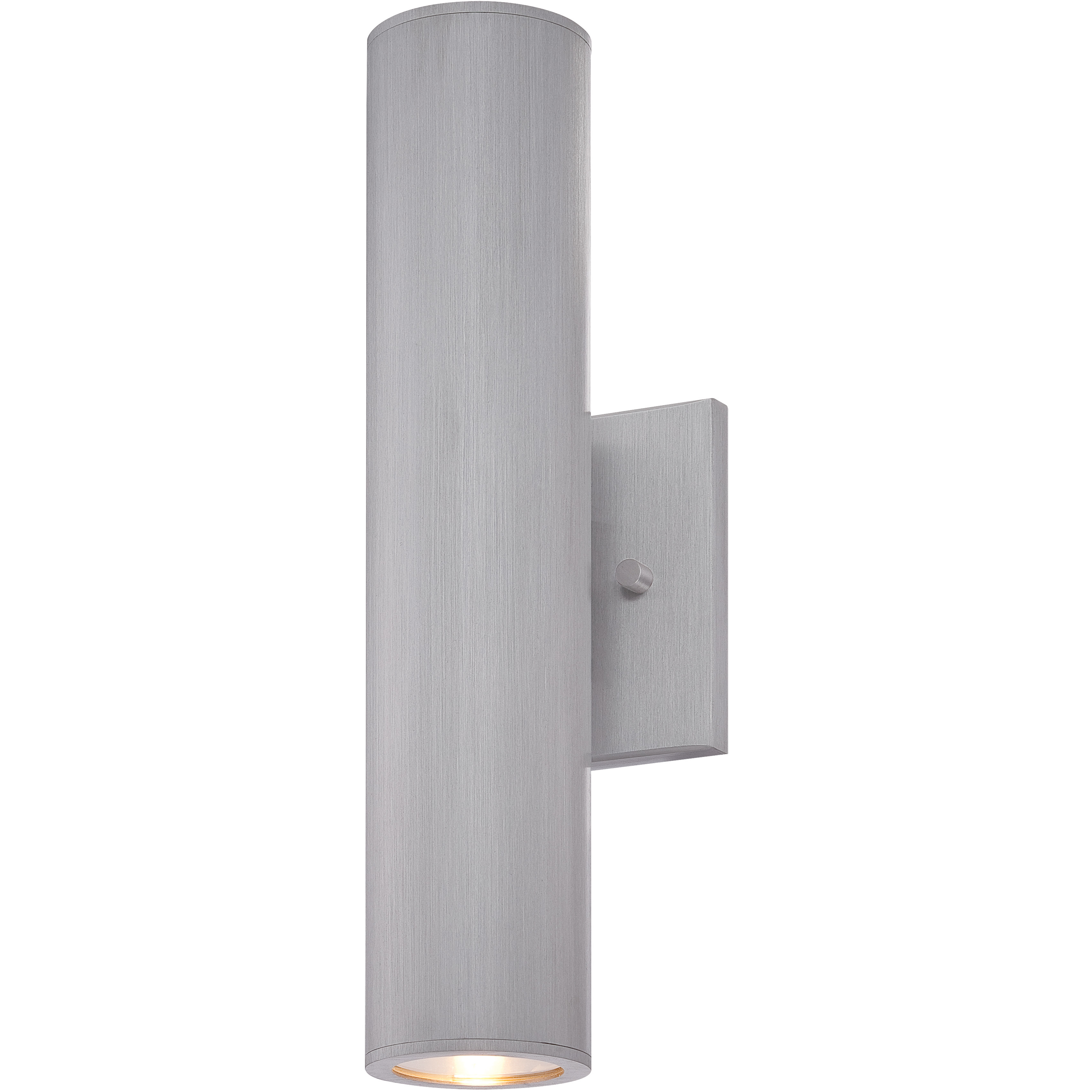 Skyline LED 15 inch Brushed Aluminum Outdoor Wall Mount, Great Outdoors