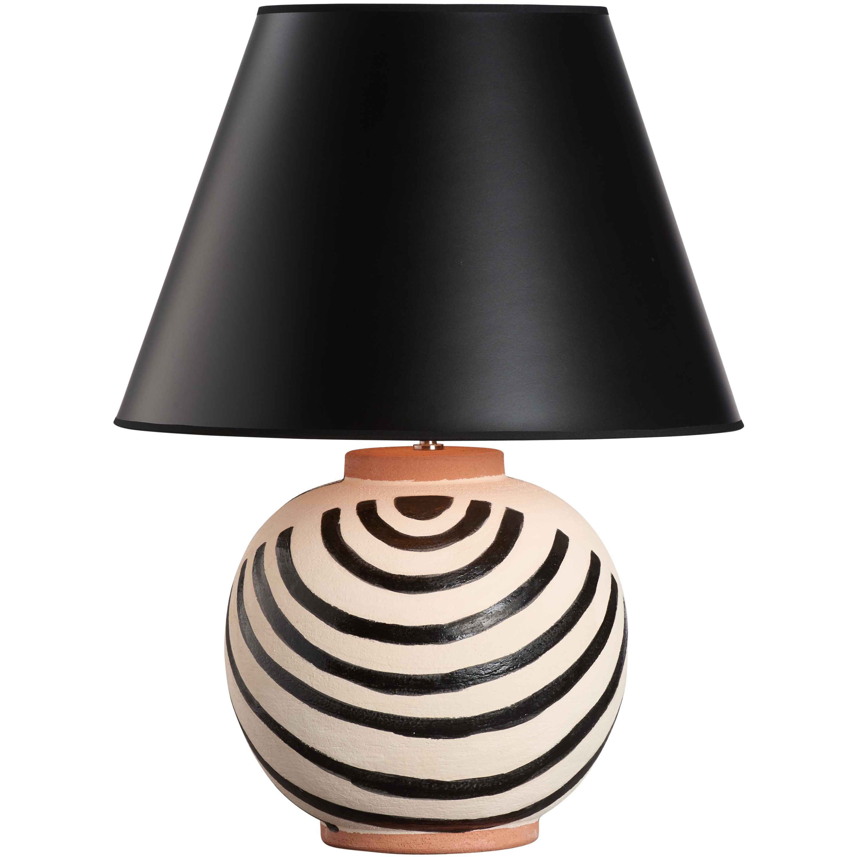 Luca 18 inch 100.00 watt White/Cream and Black Table Lamp Portable Light