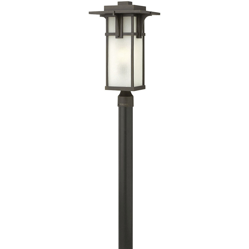 Manhattan 1 Light 21.5 inch Oil Rubbed Bronze Outdoor Post Mount Lantern