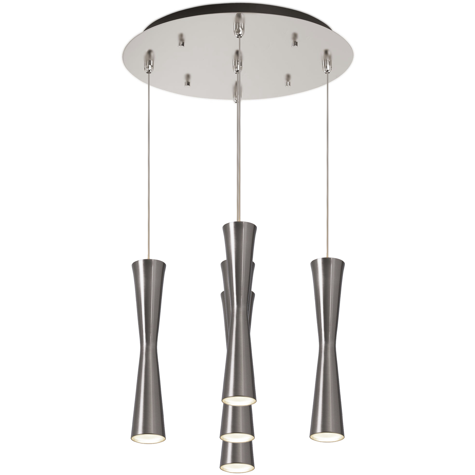 Robson LED 13.75 inch Brushed Nickel Multi Pendant Ceiling Light