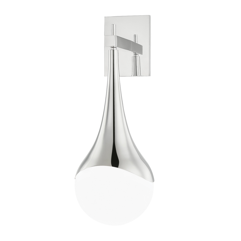 Ariana 1 Light Polished Nickel Wall Sconce Wall Light