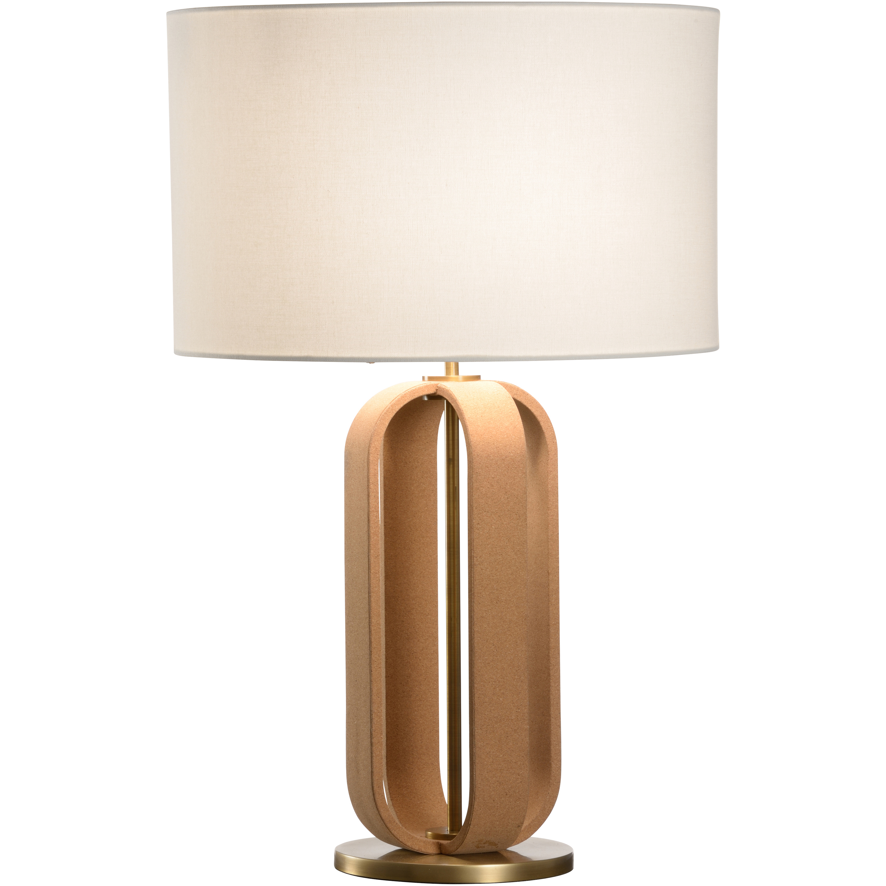 Ovalay 22 inch 100.00 watt Brown and Gold Table Lamp Portable Light