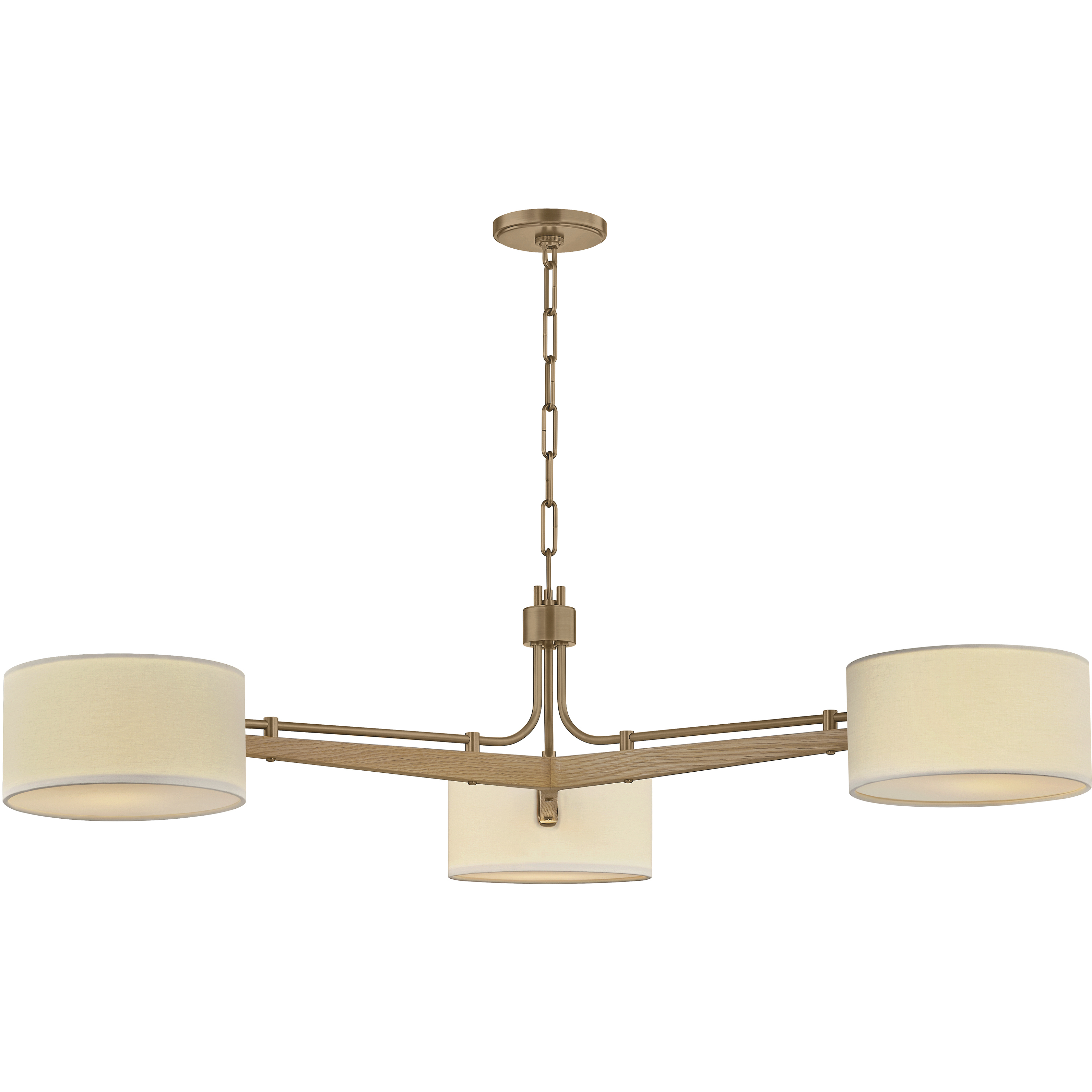 Mailo 3 Light 49.75 inch Patina Brass Chandelier Ceiling Light