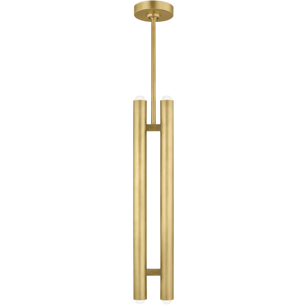 Kelly Wearstler Ebell LED 1.5 inch Natural Brass Pendant Ceiling Light in 120V, Integrated LED