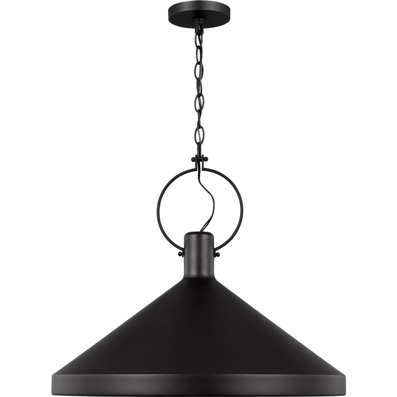 Suzanne Kasler Lyon 1 Light 24 inch Midnight Black Pendant Ceiling Light