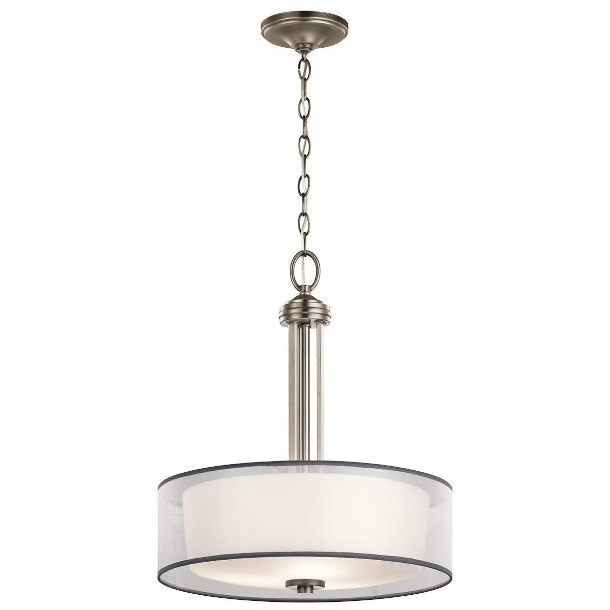 Tallie 3 Light 18 inch Antique Pewter Inverted Pendant Medium Ceiling Light, Medium