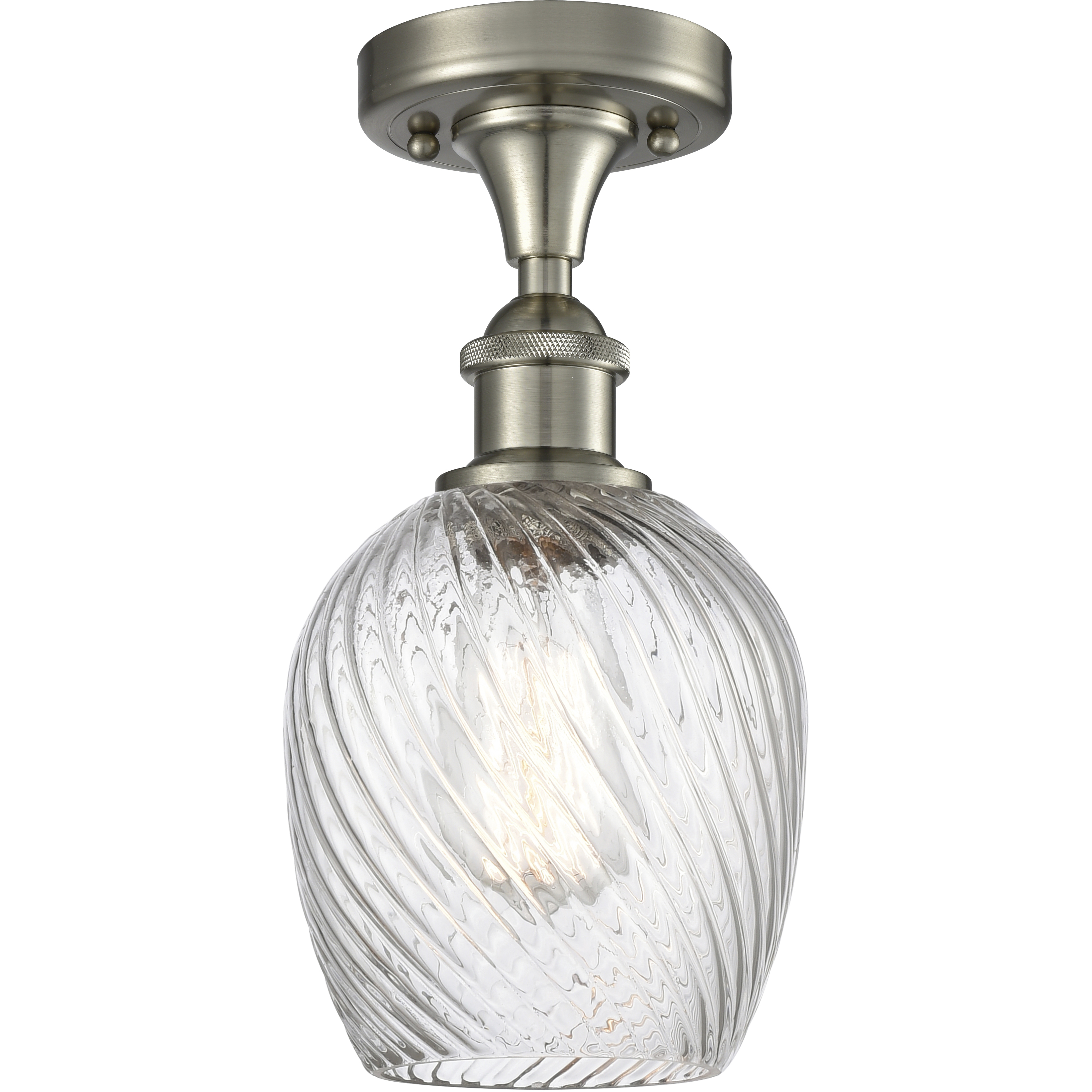 Edison Salina 1 Light 5 inch Brushed Satin Nickel Flush Mount Ceiling Light