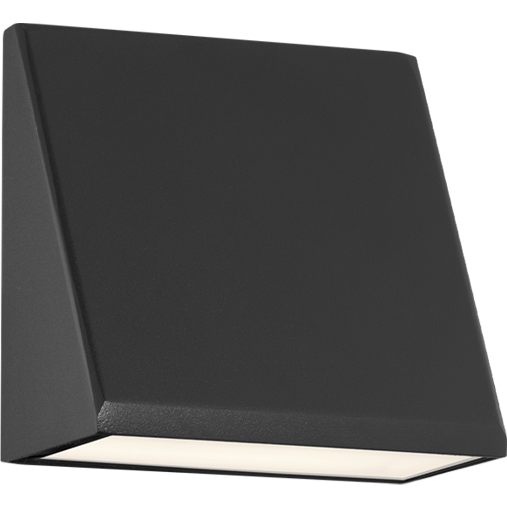 Flue 1 Light 5.5 inch Black Outdoor Wall Light in 4000K