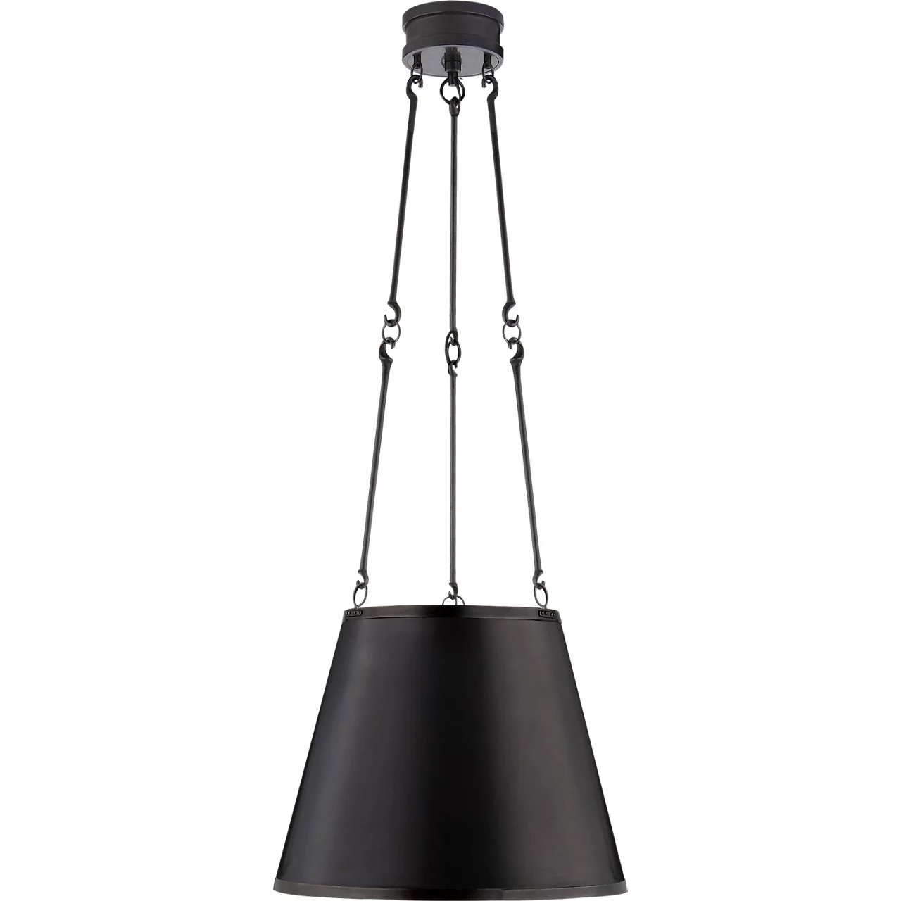 Alexa Hampton Lily 3 Light 15 inch Gun Metal Hanging Shade Ceiling Light