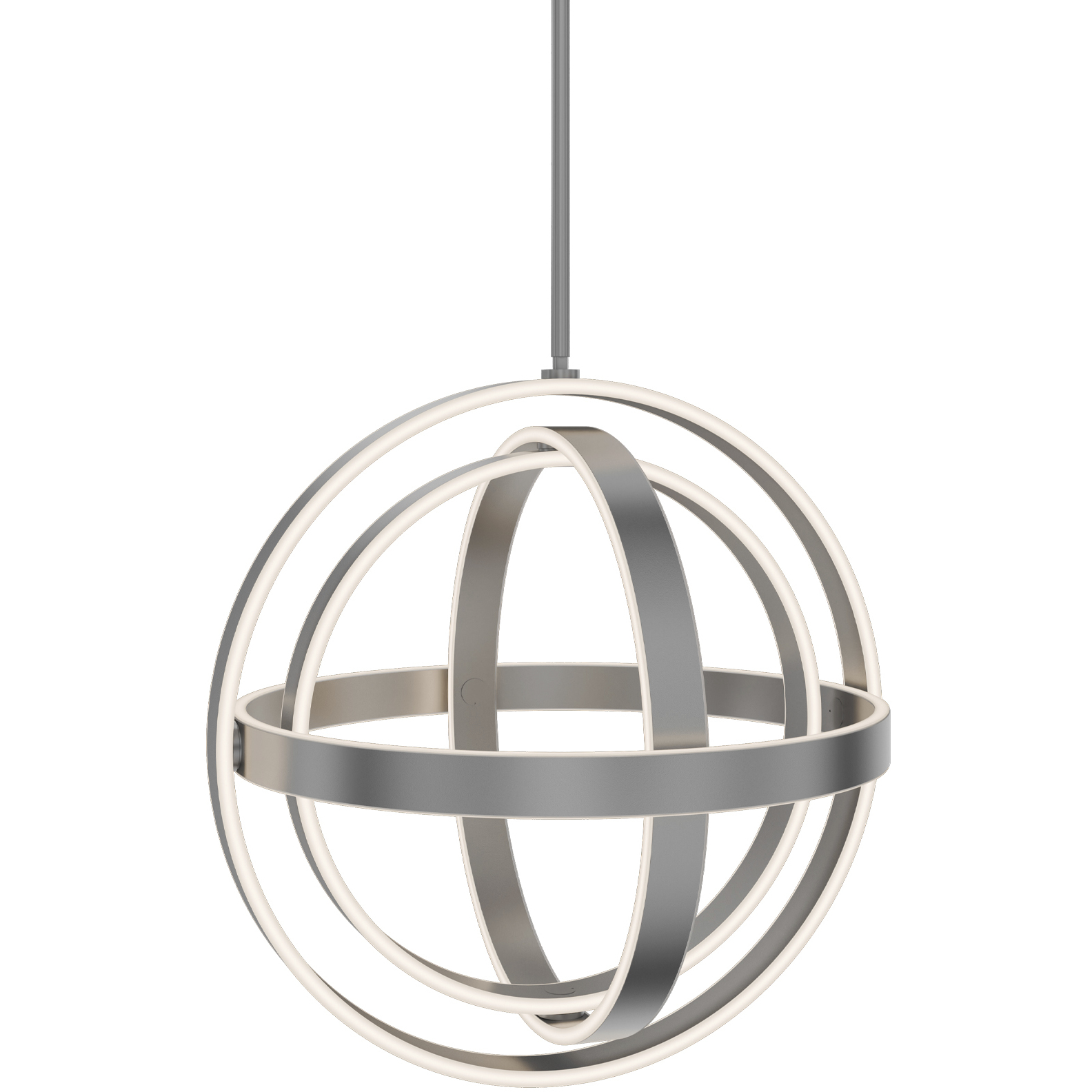 Kinetic LED 18 inch Titanium Indoor Hanging Lighting Ceiling Light