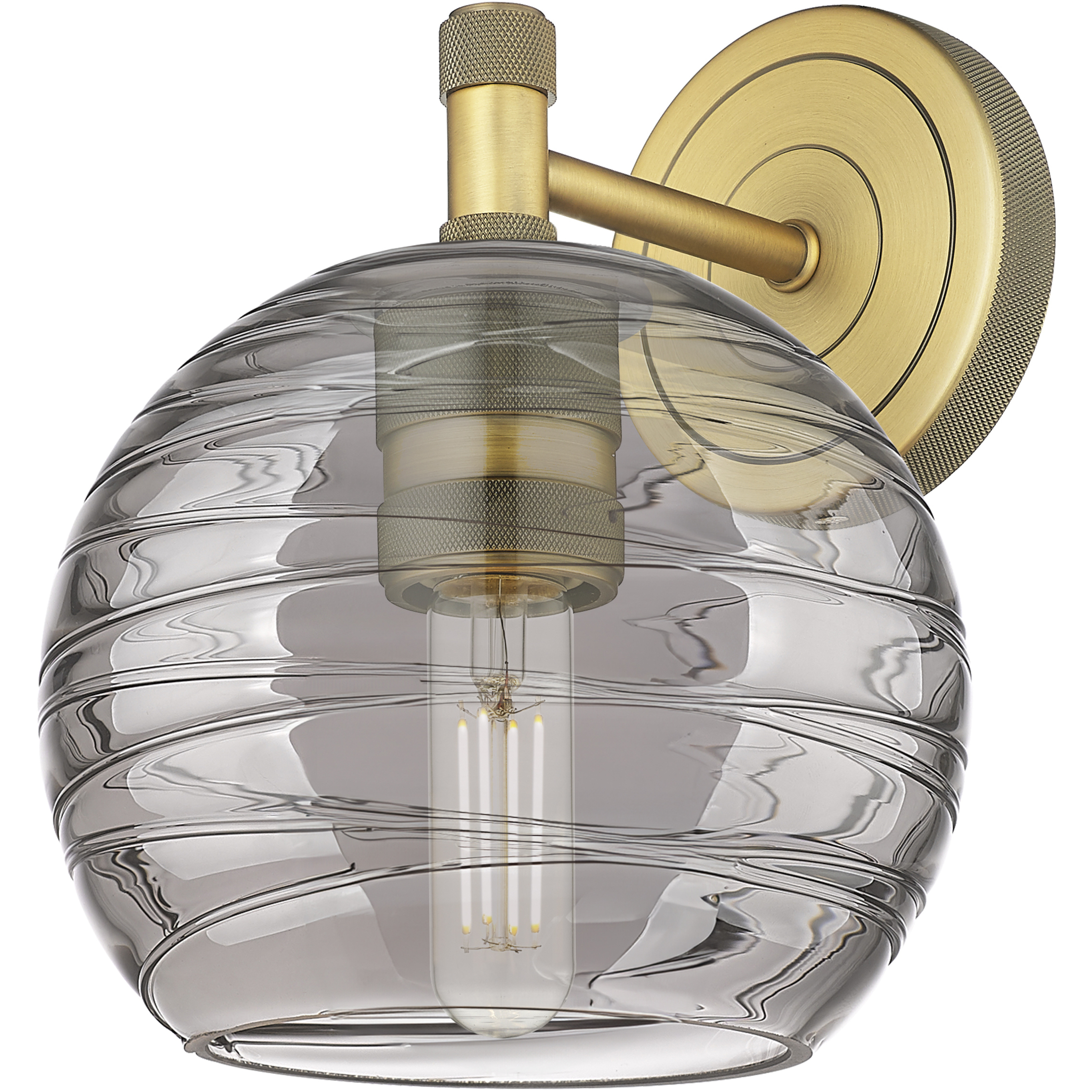 Crown Point Sconce Wall Light in Brushed Brass