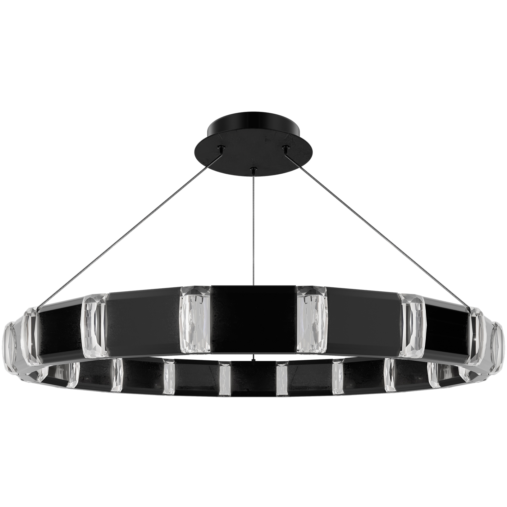 Beyond Jounce LED 36.1 inch Black Polished Nickel Pendant Ceiling Light
