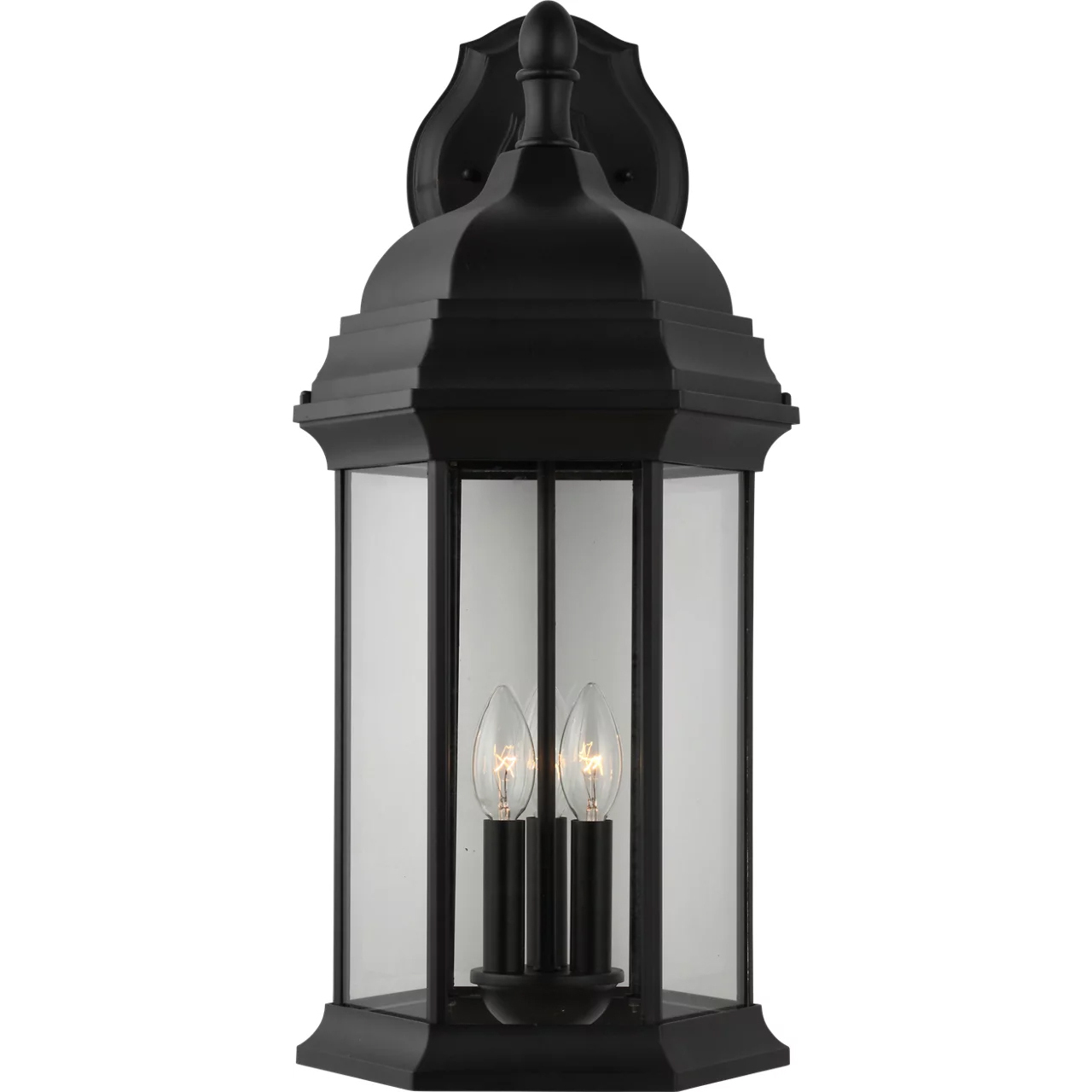 Sevier 3 Light 23.25 inch Black Outdoor Wall Lantern, Extra Large