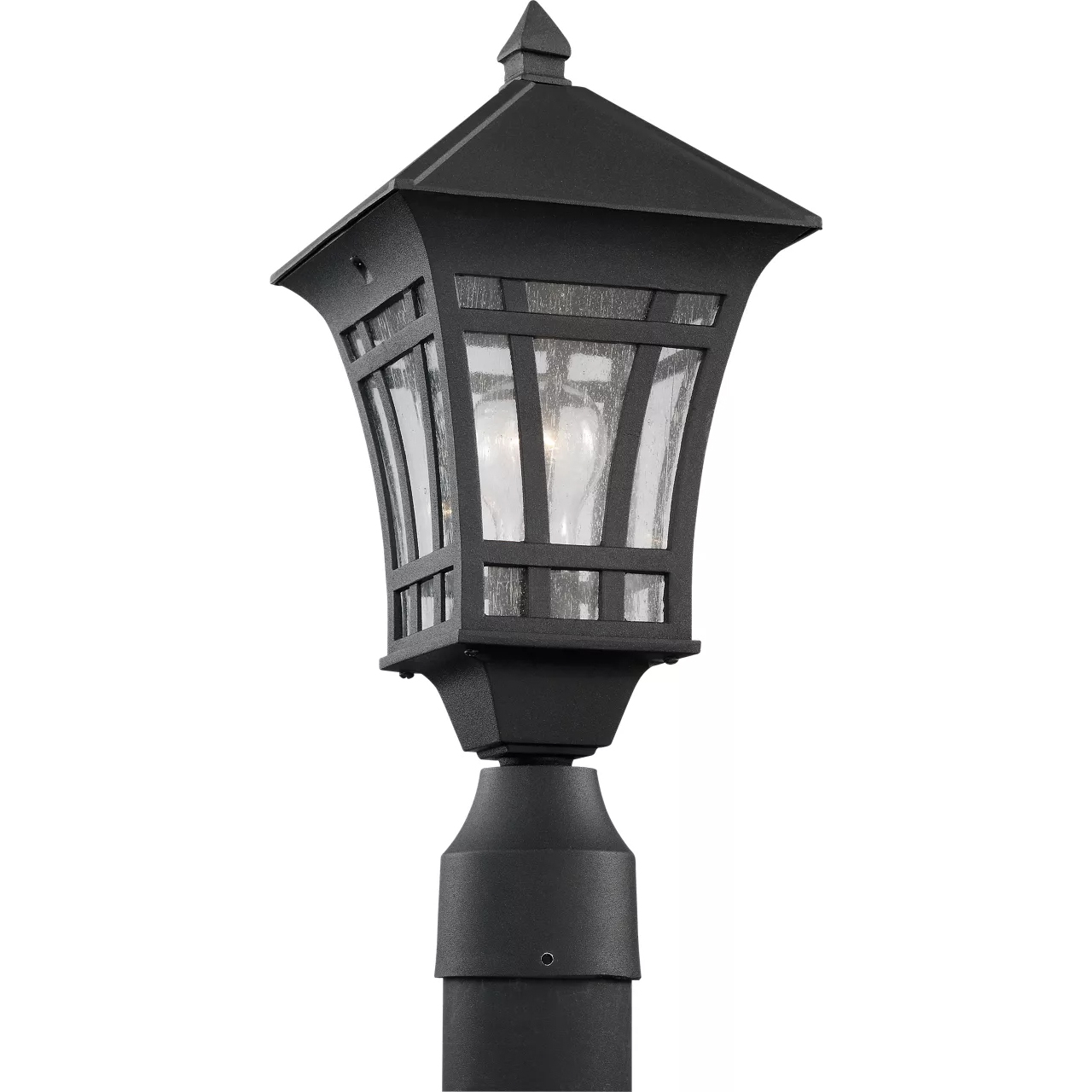 Herrington 1 Light 16.5 inch Black Outdoor Post Lantern