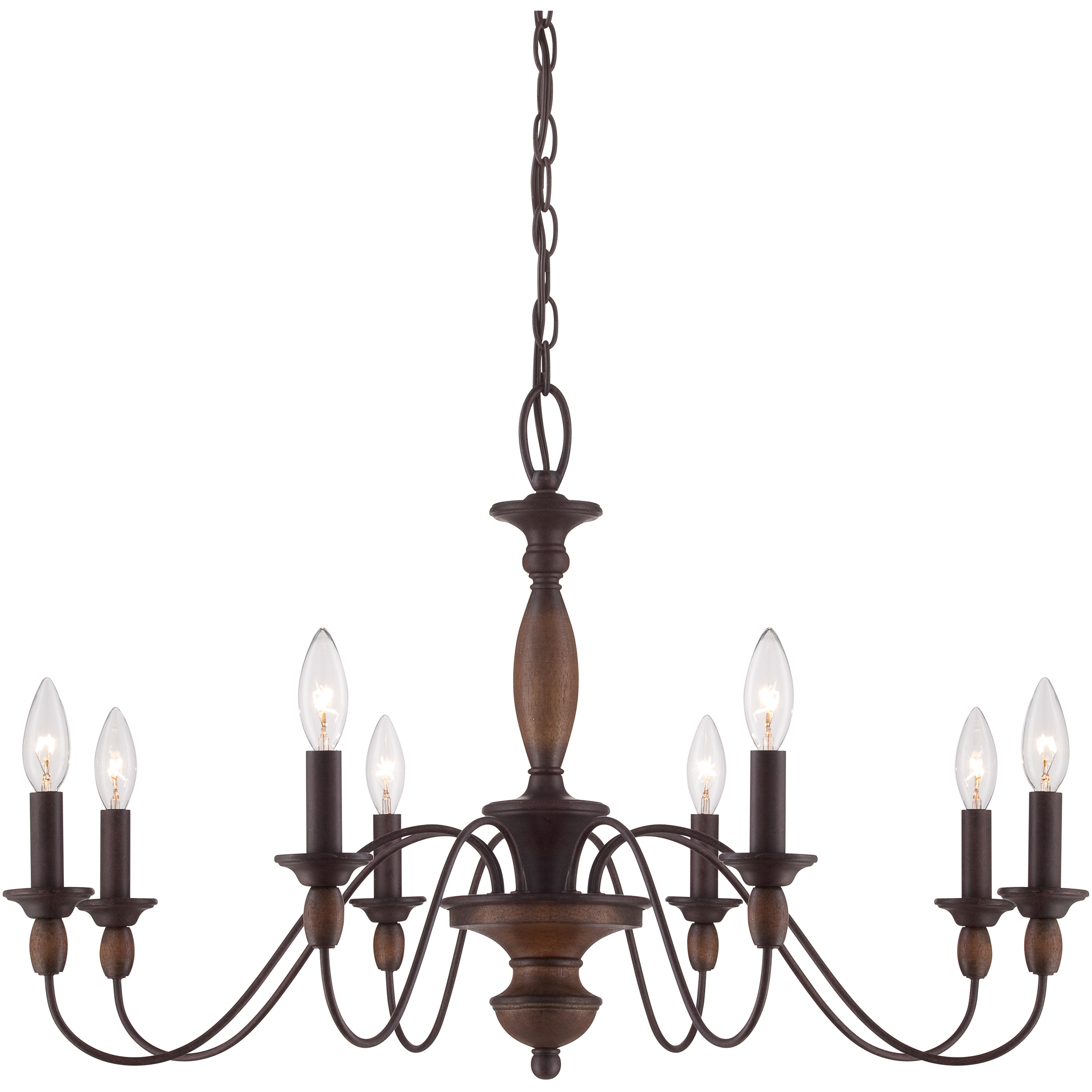 Holbrook 8 Light 29 inch Tuscan Brown Chandelier Ceiling Light