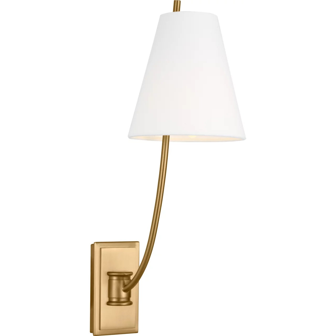C&M by Chapman & Myers Marina 1 Light 6 inch Burnished Brass Sconce Wall Light
