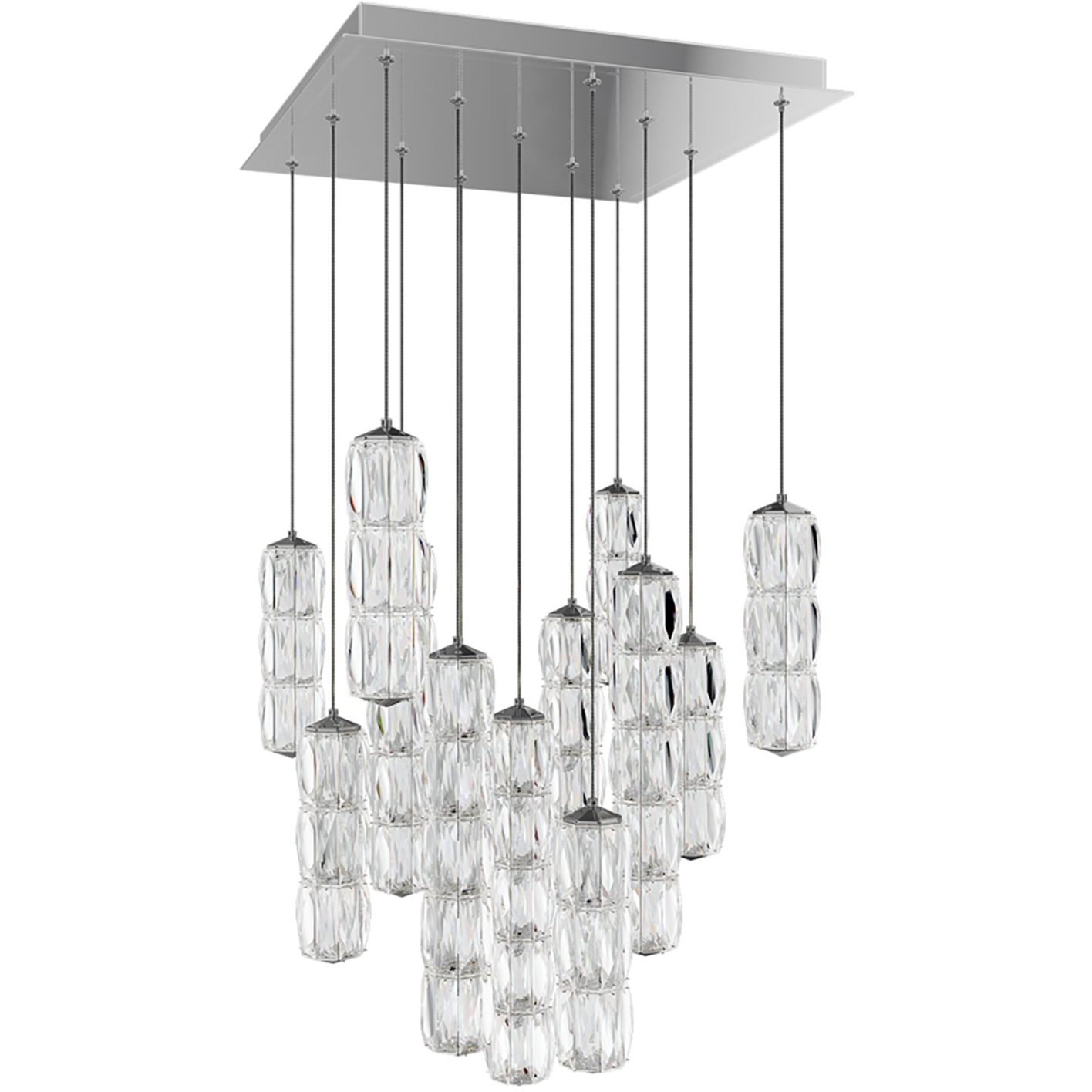Signature Verve LED 20 inch Stainless Steel Multi-Light Pendant Ceiling Light