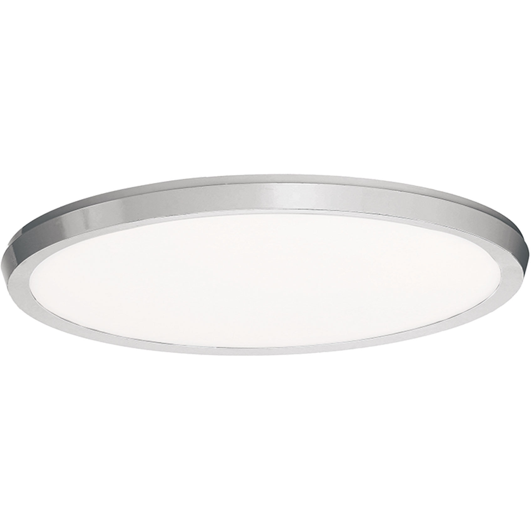 Argo LED 15 inch Brushed Nickel Flush Mount Ceiling Light in 15in.