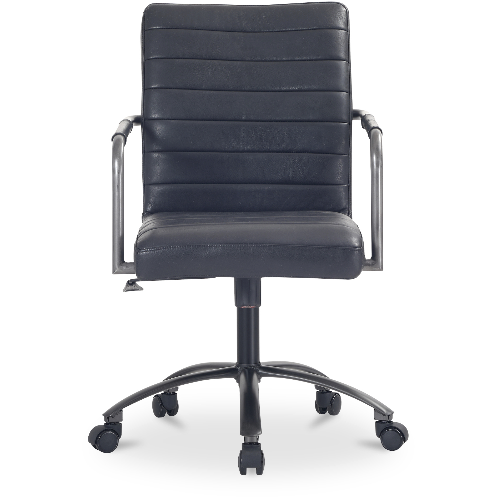 Roy PK Black Leather Office Chair