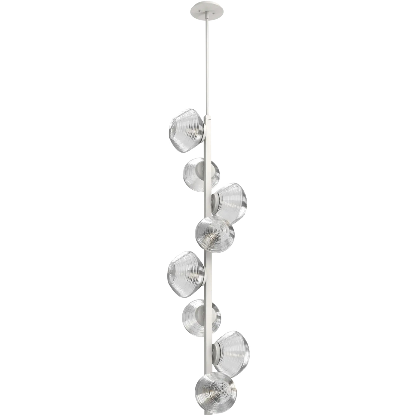 Mesa LED 13.3 inch Salt White Chandelier Ceiling Light, Twisted Vine