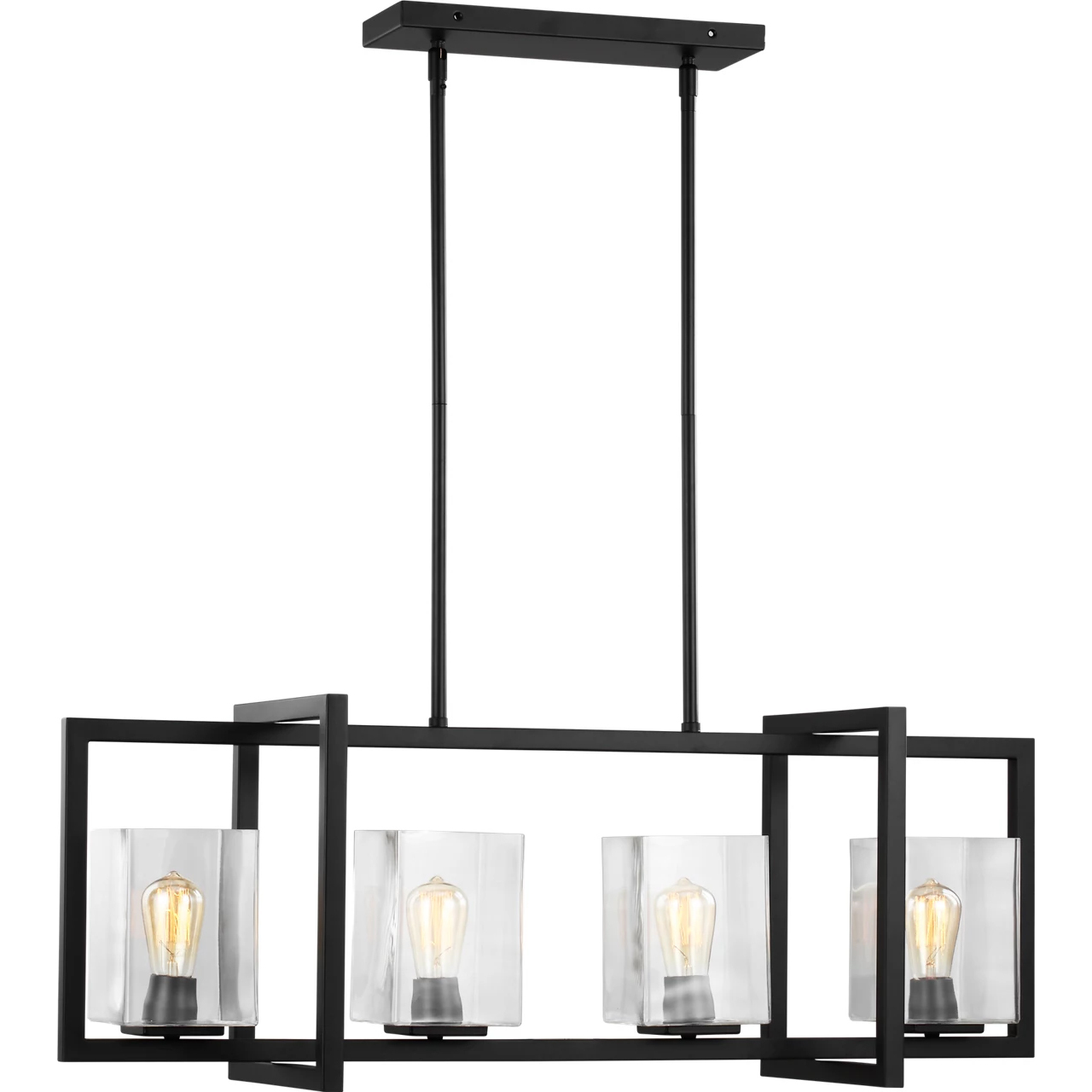 Mitte 4 Light 12 inch Midnight Black Pendant Ceiling Light