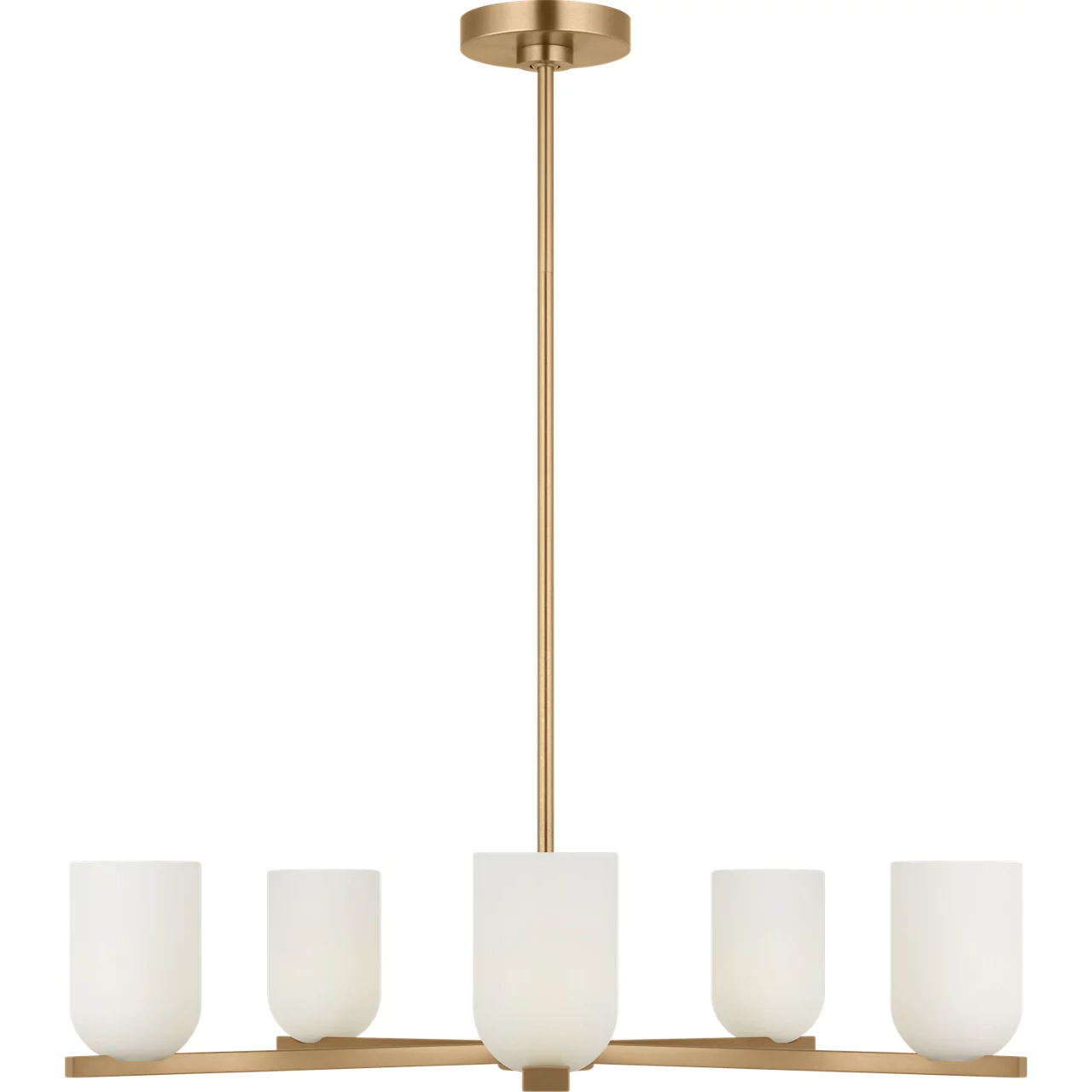 Neblina 5 Light 27.5 inch Satin Brass Chandelier Ceiling Light in Incandescent