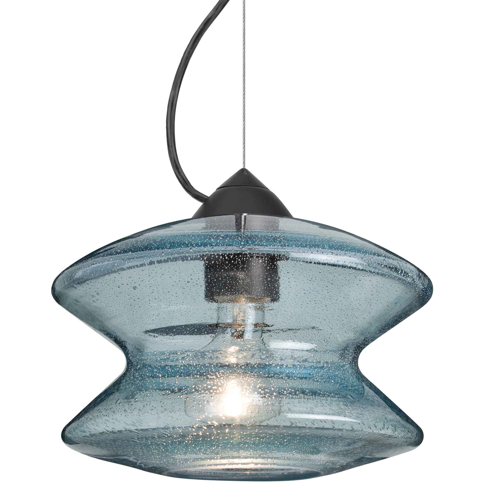 Zen 1 Light Black Cable Pendant Ceiling Light