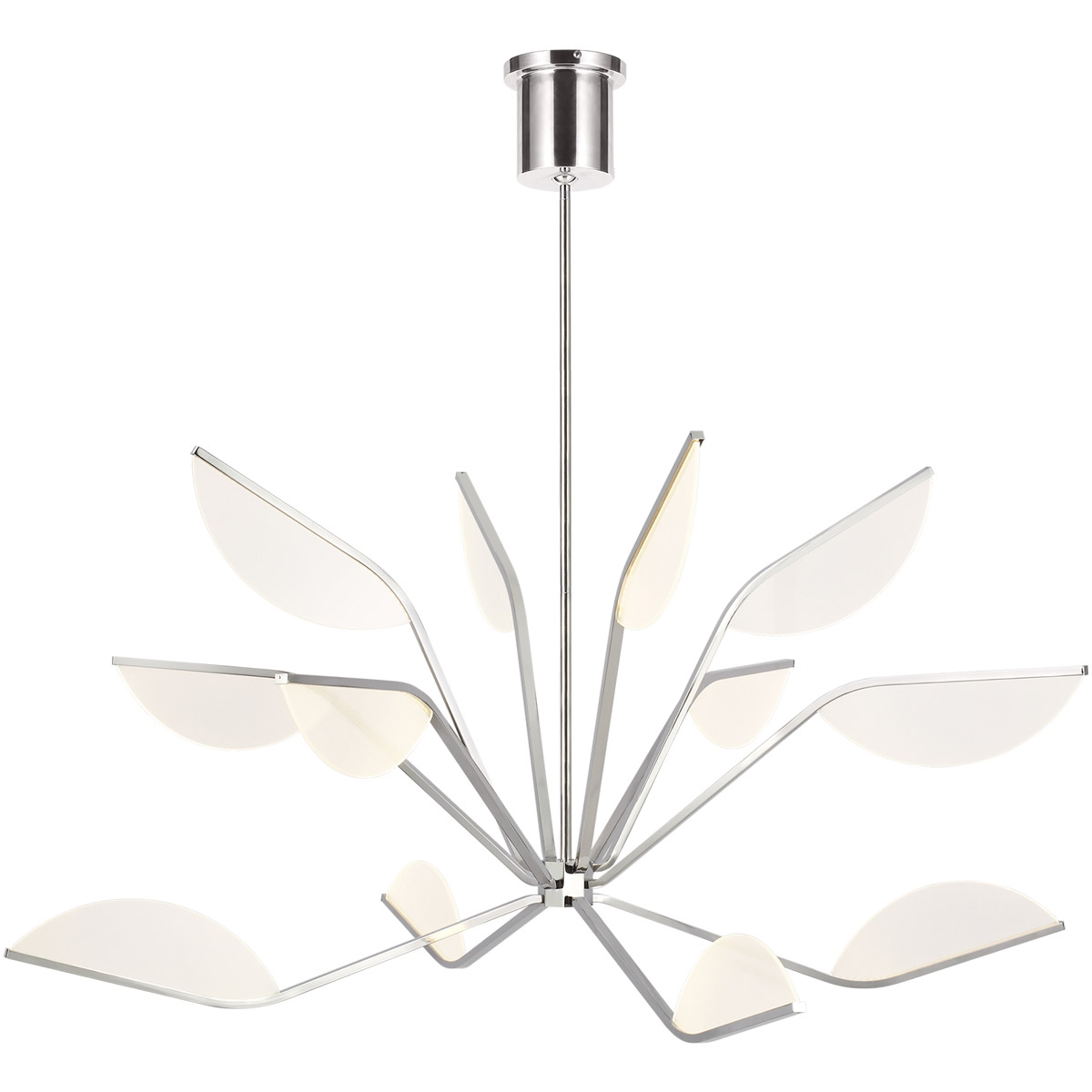 Sean Lavin Belterra LED 48 inch Polished Nickel Chandelier Ceiling