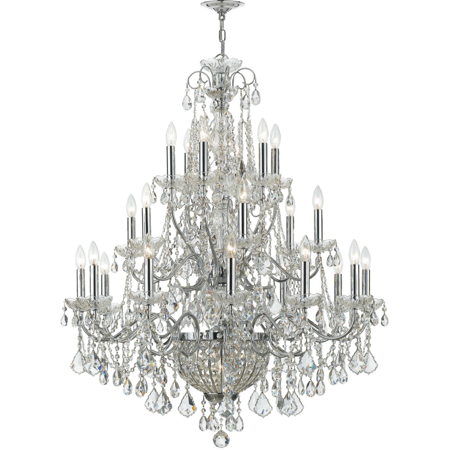 Imperial 26 Light 36.5 inch Polished Chrome Chandelier Ceiling Light
