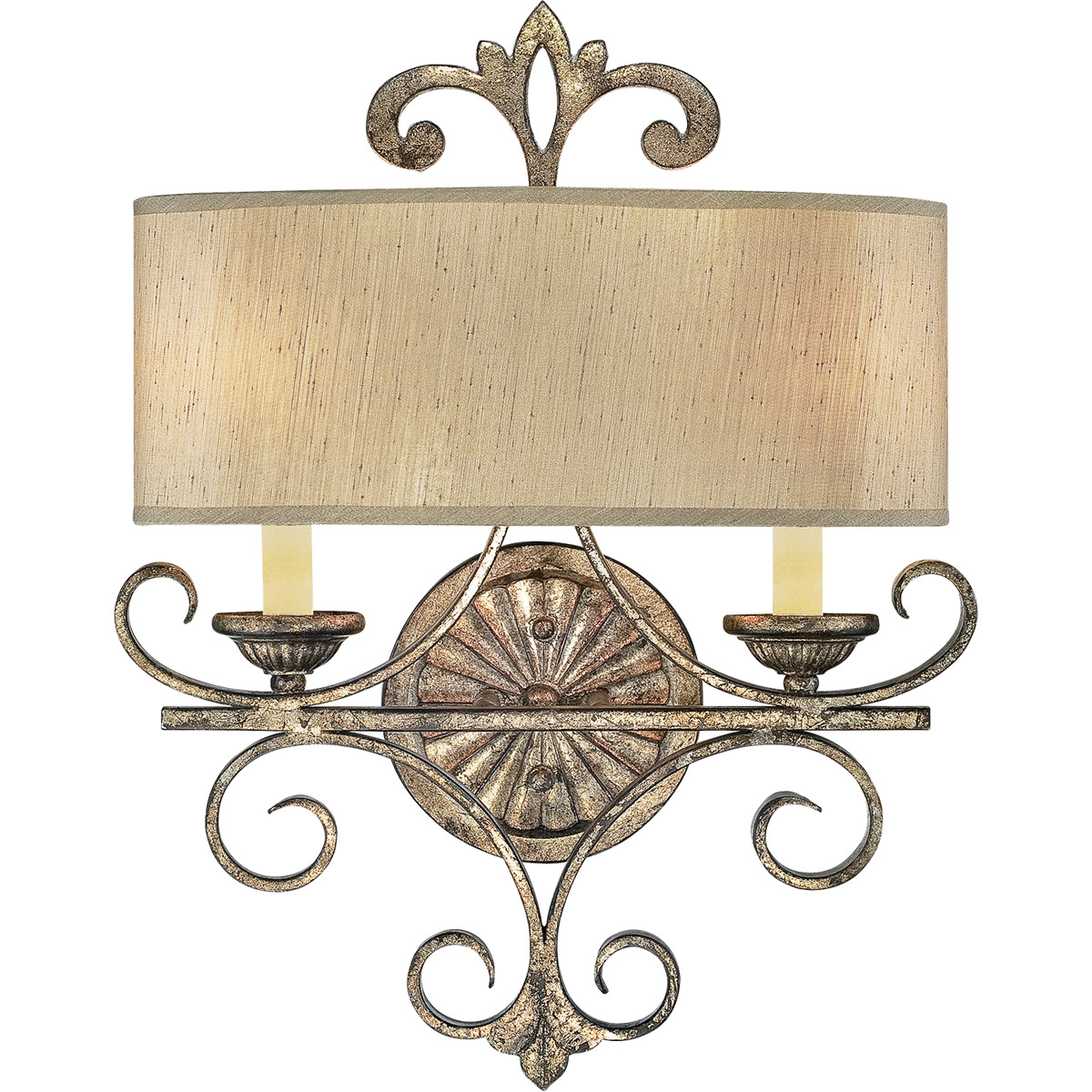 Savonia 2 Light 15 inch Oxidized Silver Sconce Wall Light
