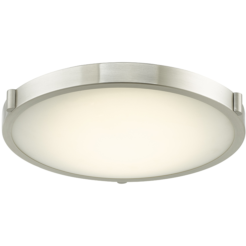 Halo LED 12.9 inch Brushed Nickel Flush Mount Ceiling Light