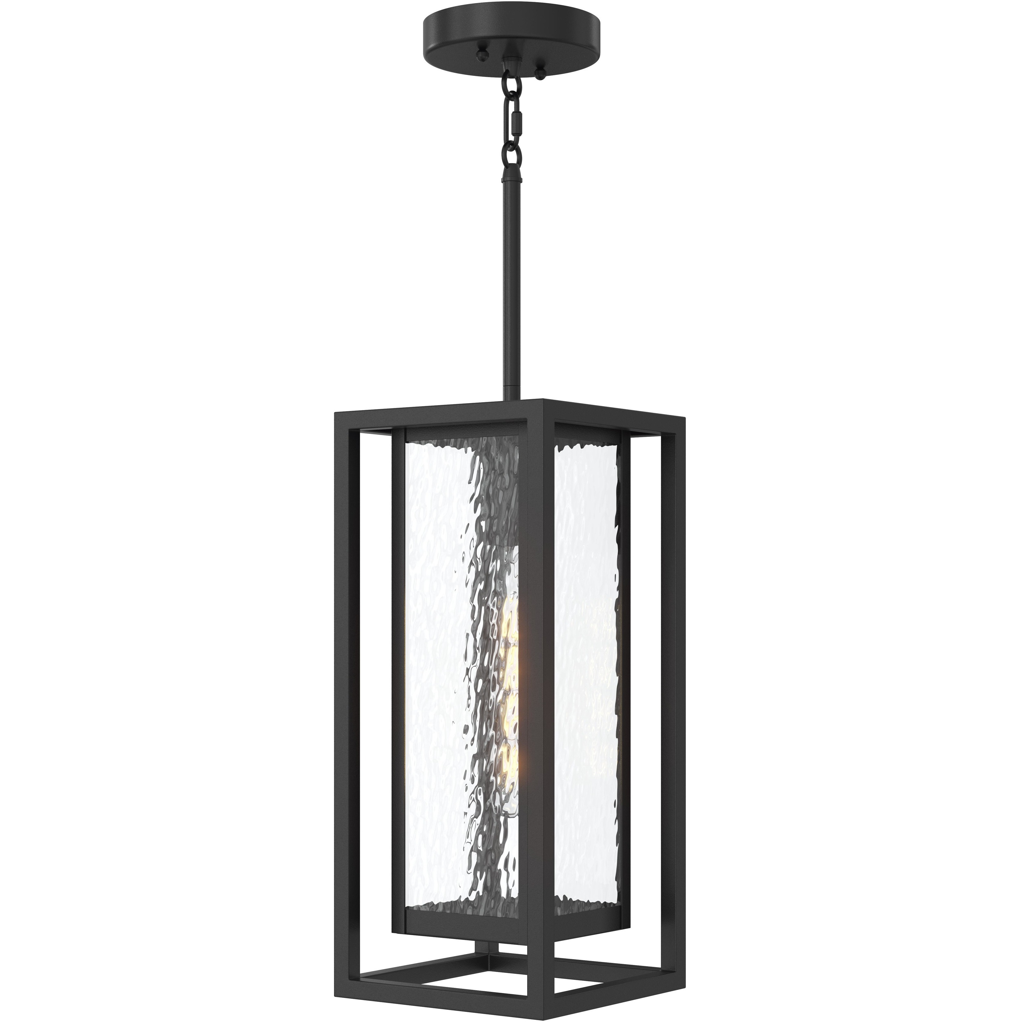 Shaw 1 Light 7 inch Textured Black Outdoor Pendant