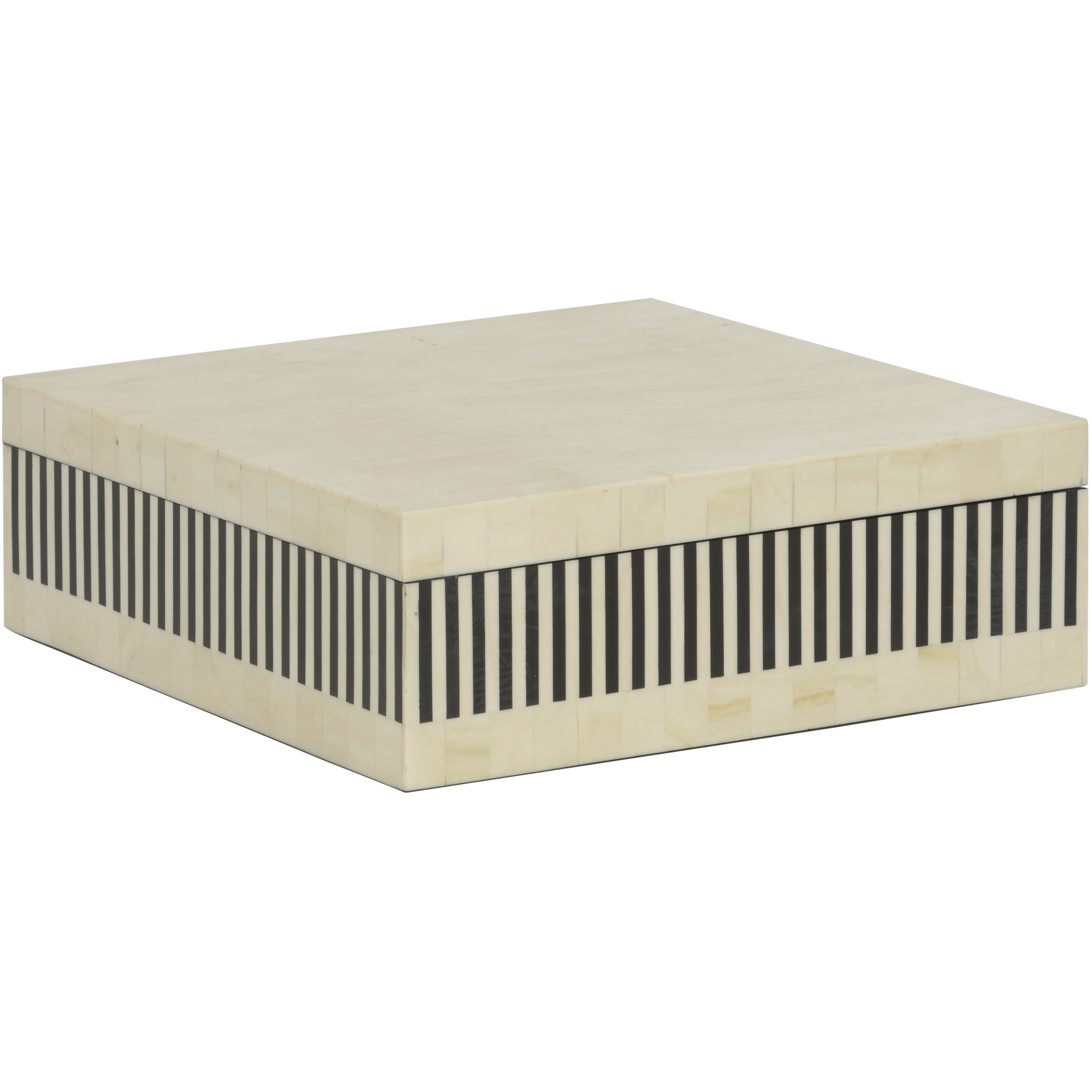 Howell 12 inch Black and White/Cream Box, Large