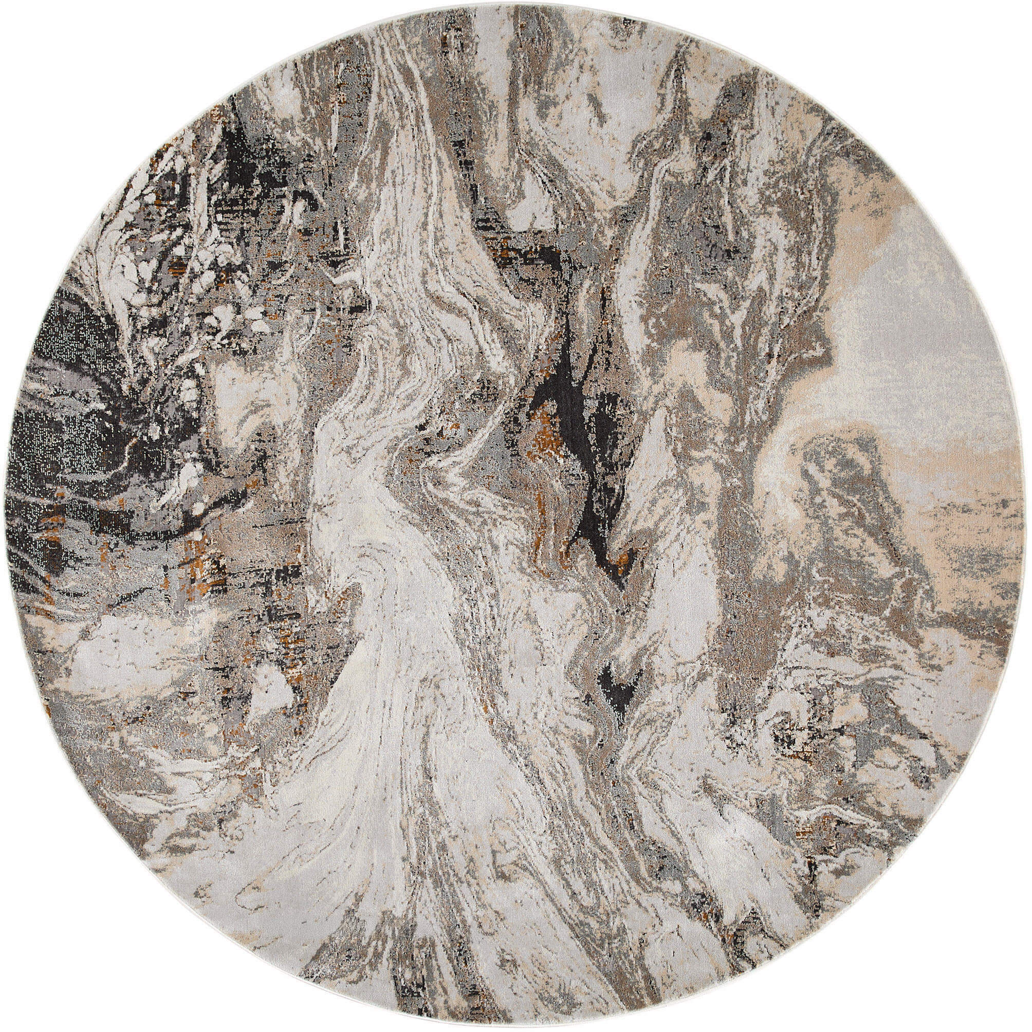 Hadim Earth Tones Rug in 8 Round