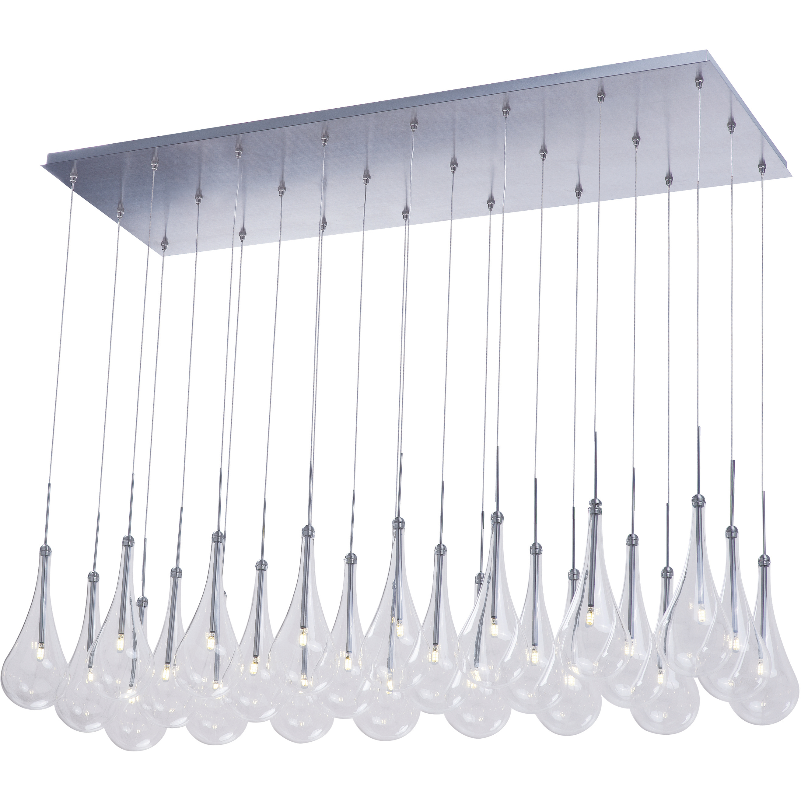 Larmes LED LED 51.5 inch Polished Chrome Linear Pendant Ceiling Light