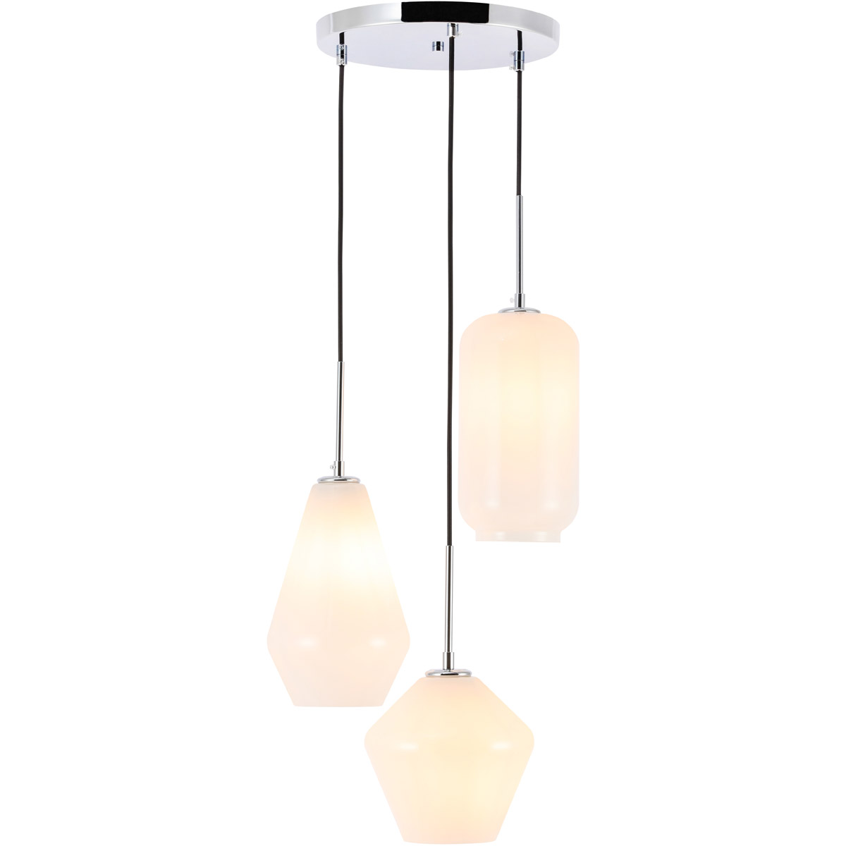 Rochester 3 Light 17.3 inch Chrome Pendant Ceiling Light