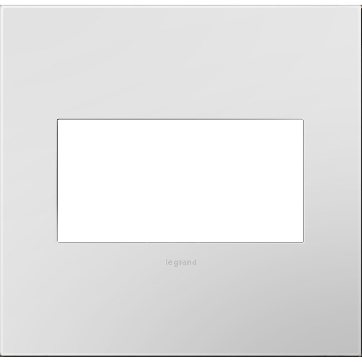 Adorne Powder White Wall Plate, 2-Gang