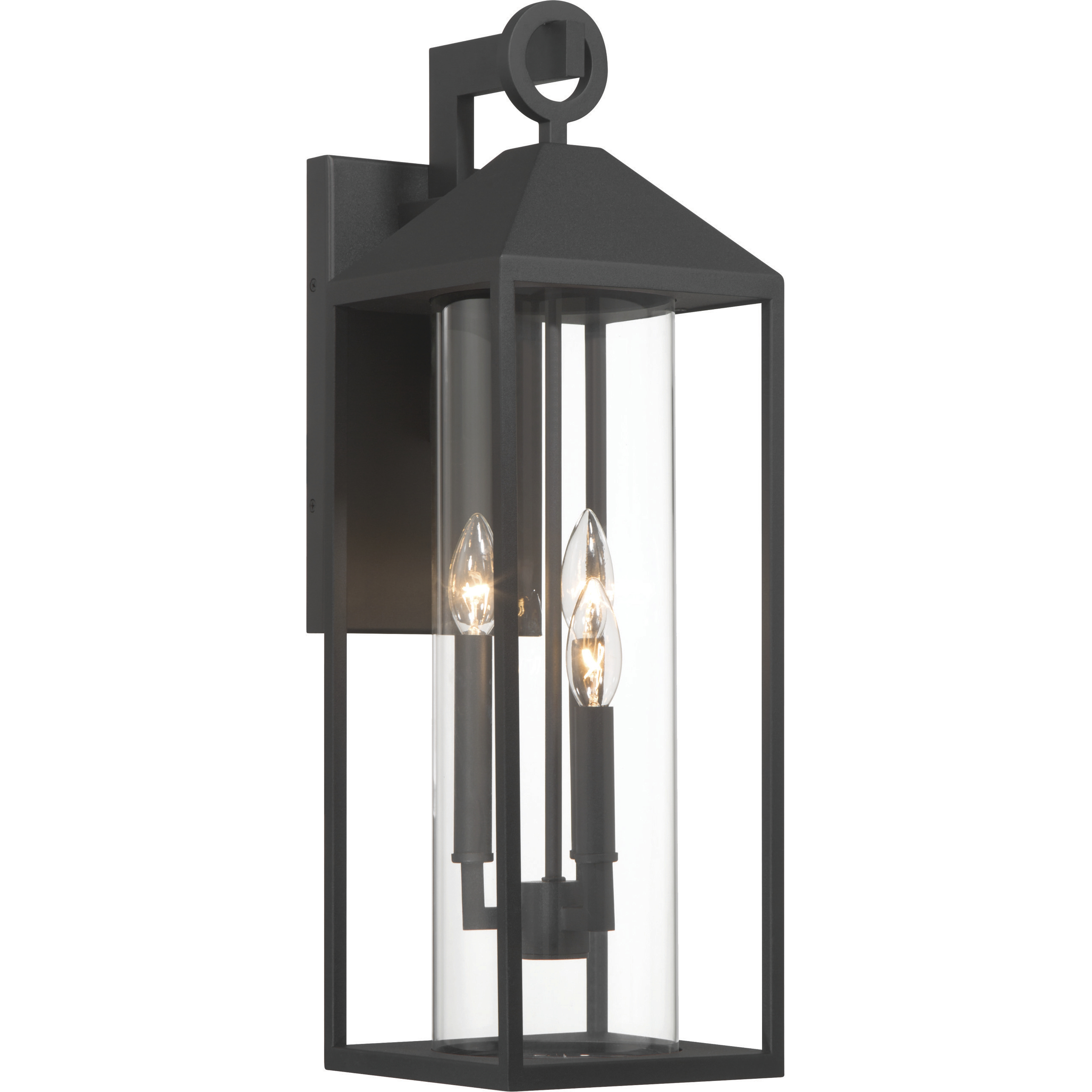 Portside 3 Light 24 inch Black Outdoor Wall Sconce