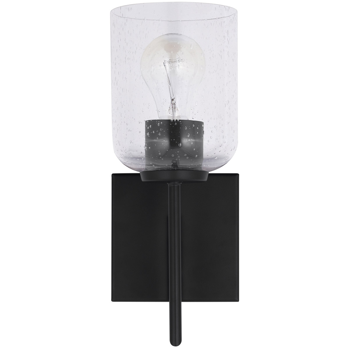 Carter 1 Light 5 inch Matte Black Sconce Wall Light