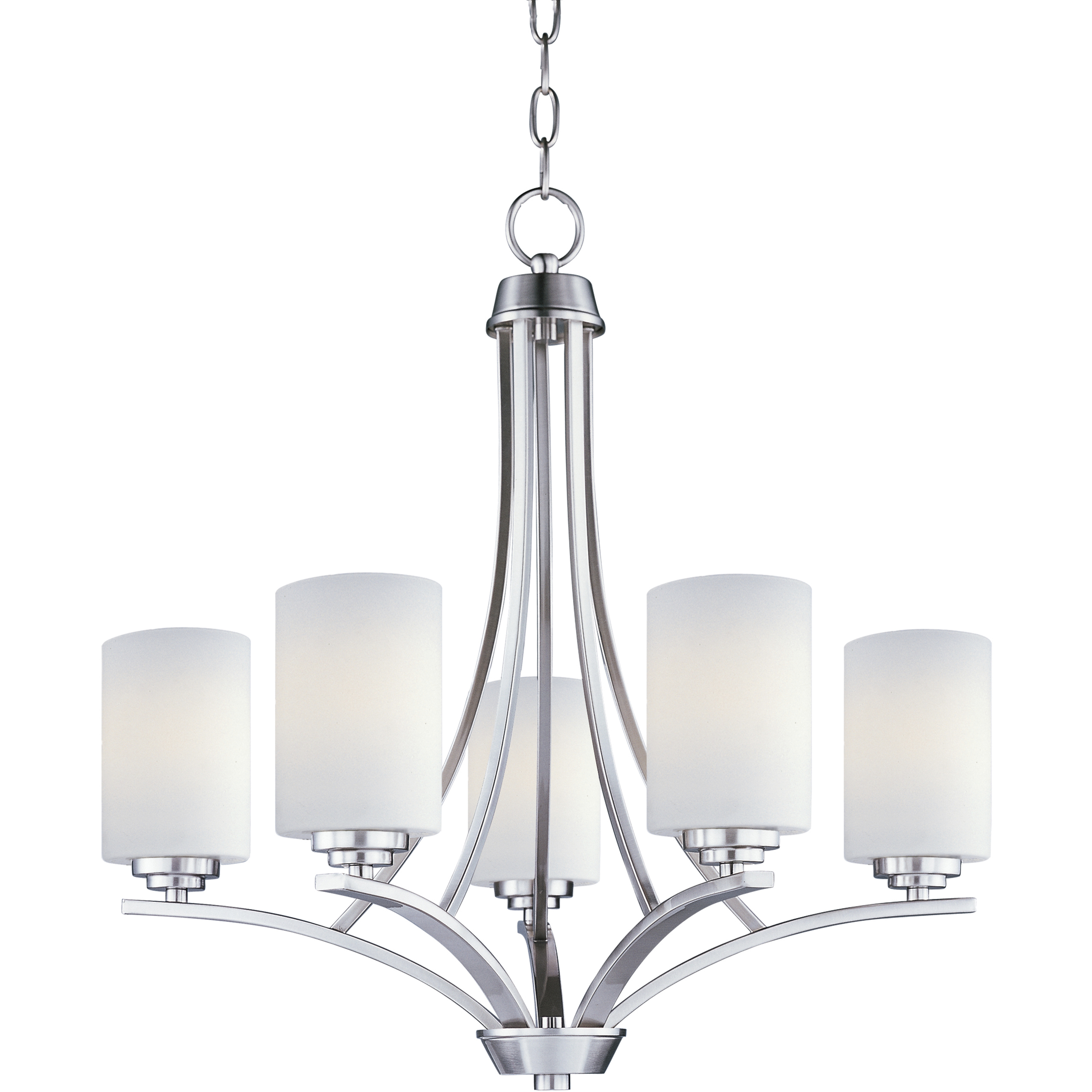 Deven 5 Light 24 inch Satin Nickel Single-Tier Chandelier Ceiling Light