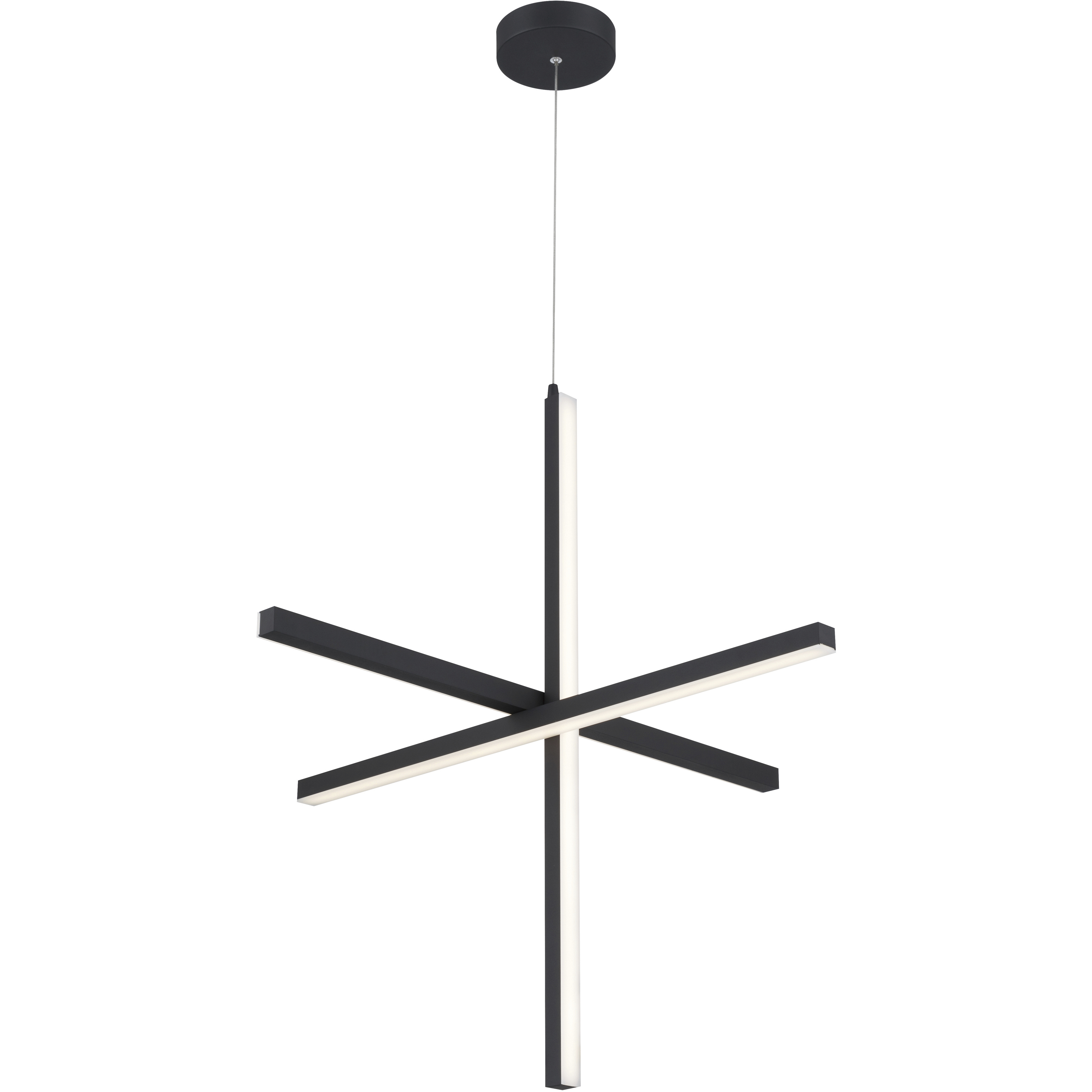 Vega 30 inch Black Pendant Ceiling Light