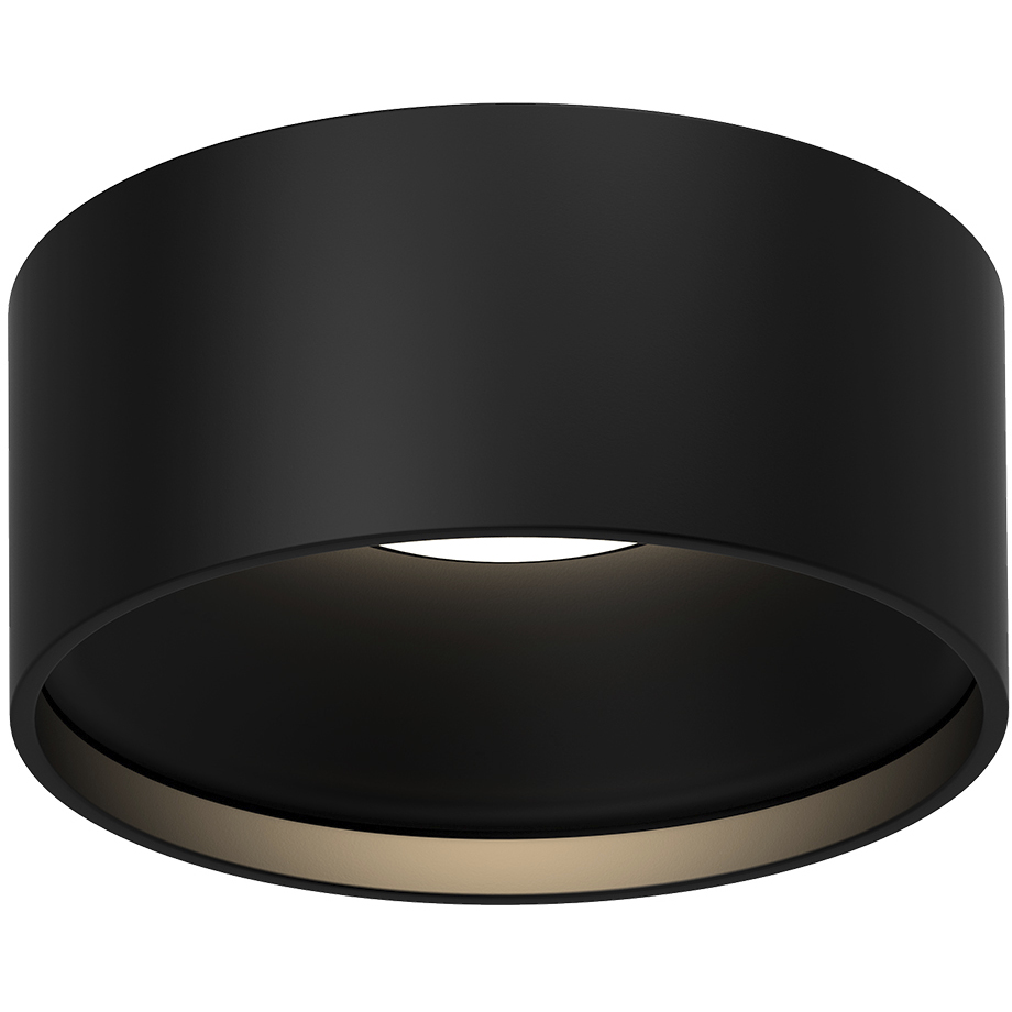 Lucci LED 4.75 inch Black Flush Mount Ceiling Light, Round