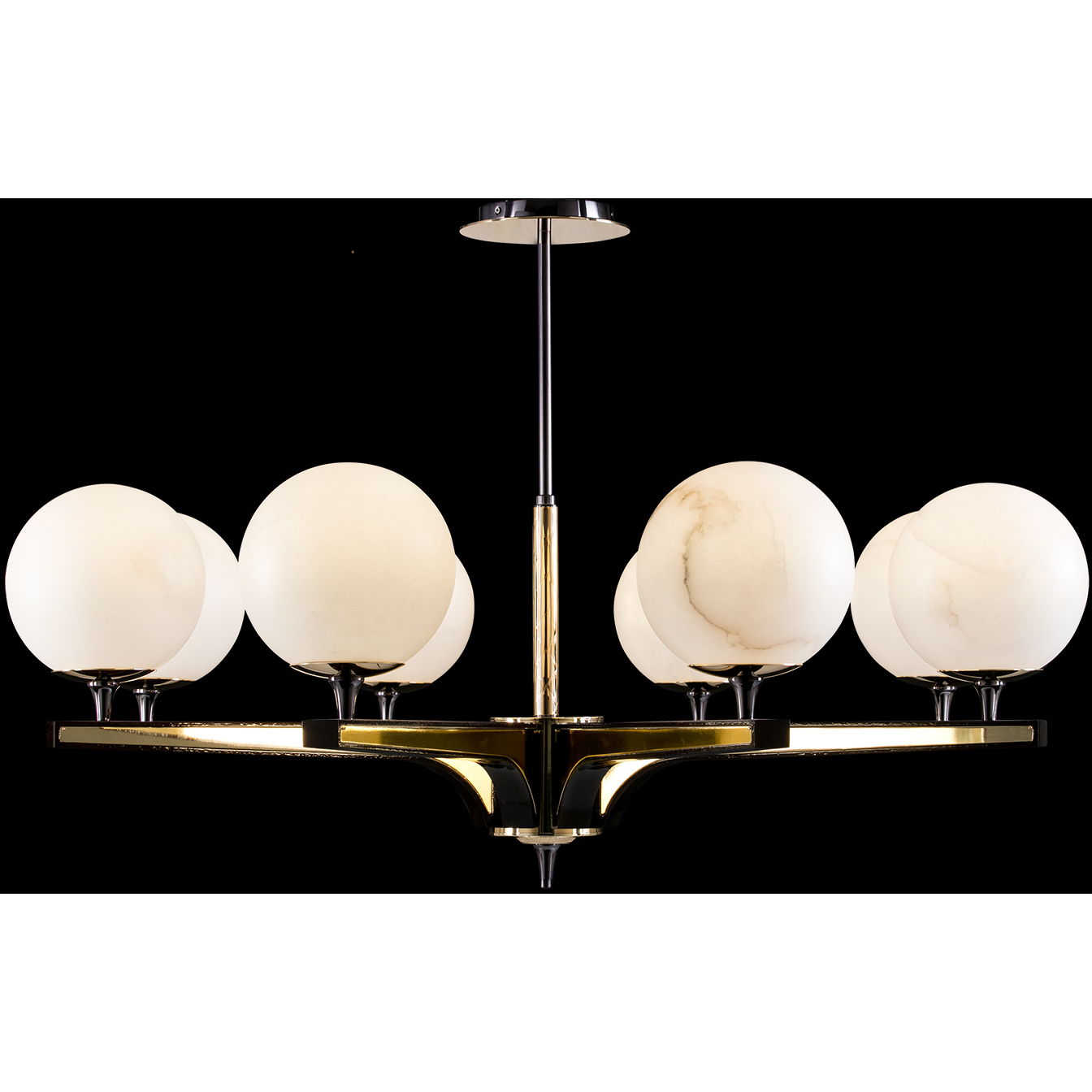 Mariner Luxury LED 50 inch Polished Brass-Fume Chandelier Ceiling Light