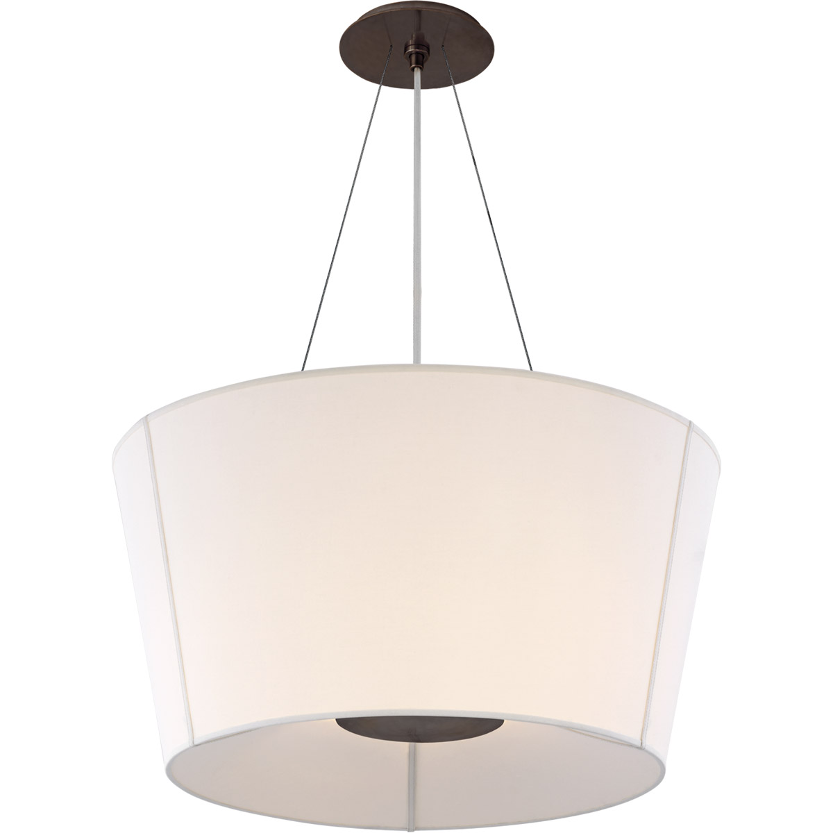 Barbara Barry Hoop 2 Light 26 inch Bronze Hanging Shade Ceiling Light, Medium
