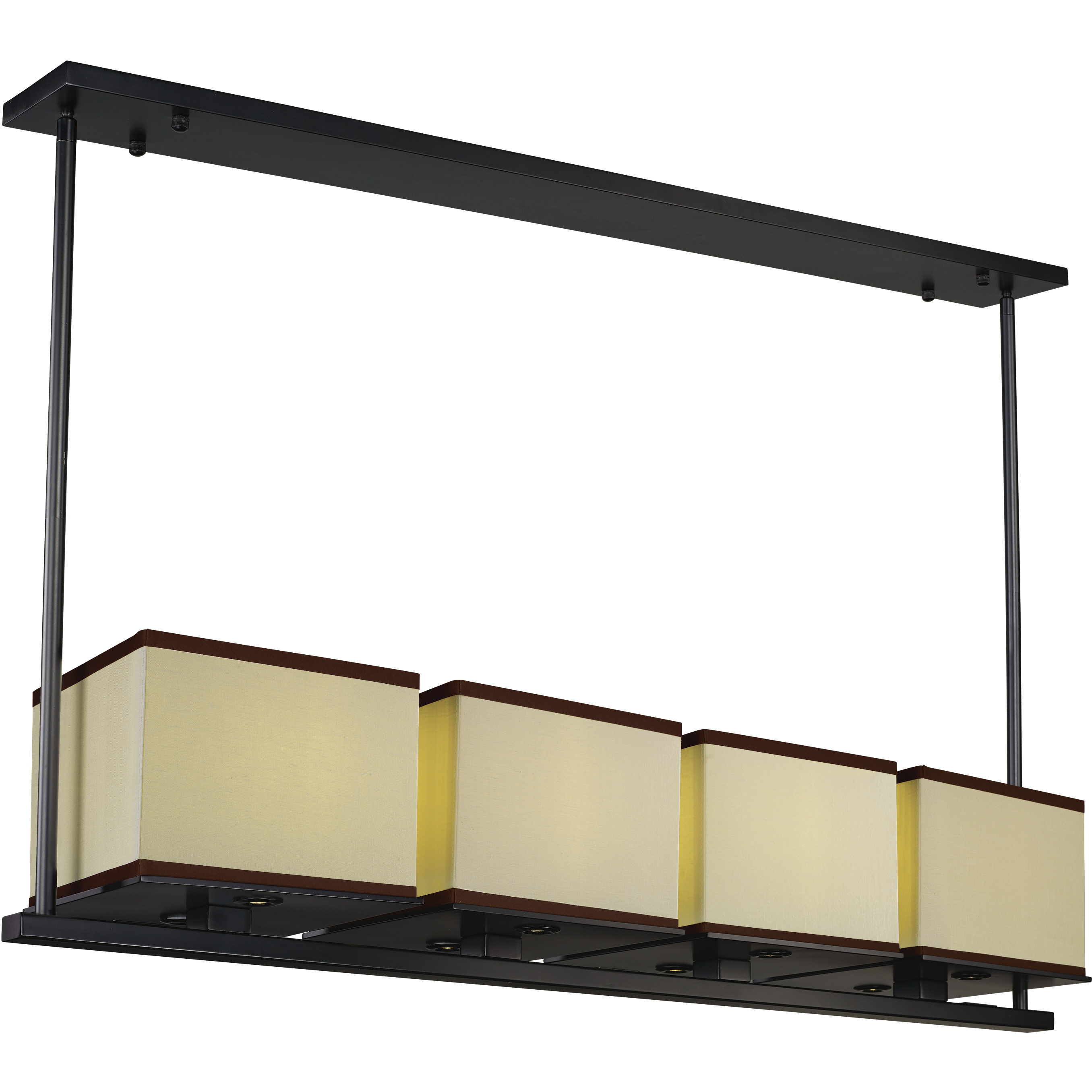 Tribeca LED 46 inch Dark Bronze Linear Pendant Ceiling Light
