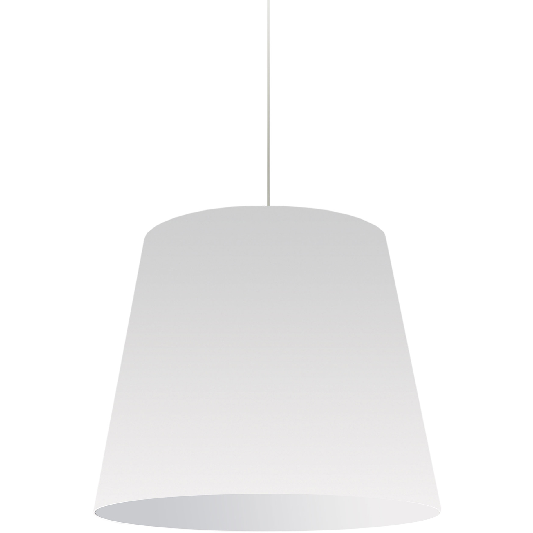 Oversized Drum 1 Light 20 inch Polished Chrome Pendant Ceiling Light in White, Medium