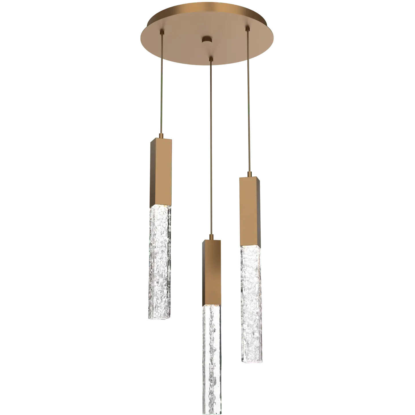 Axis LED 16.5 inch Novel Brass Multi-Pendant Ceiling Light