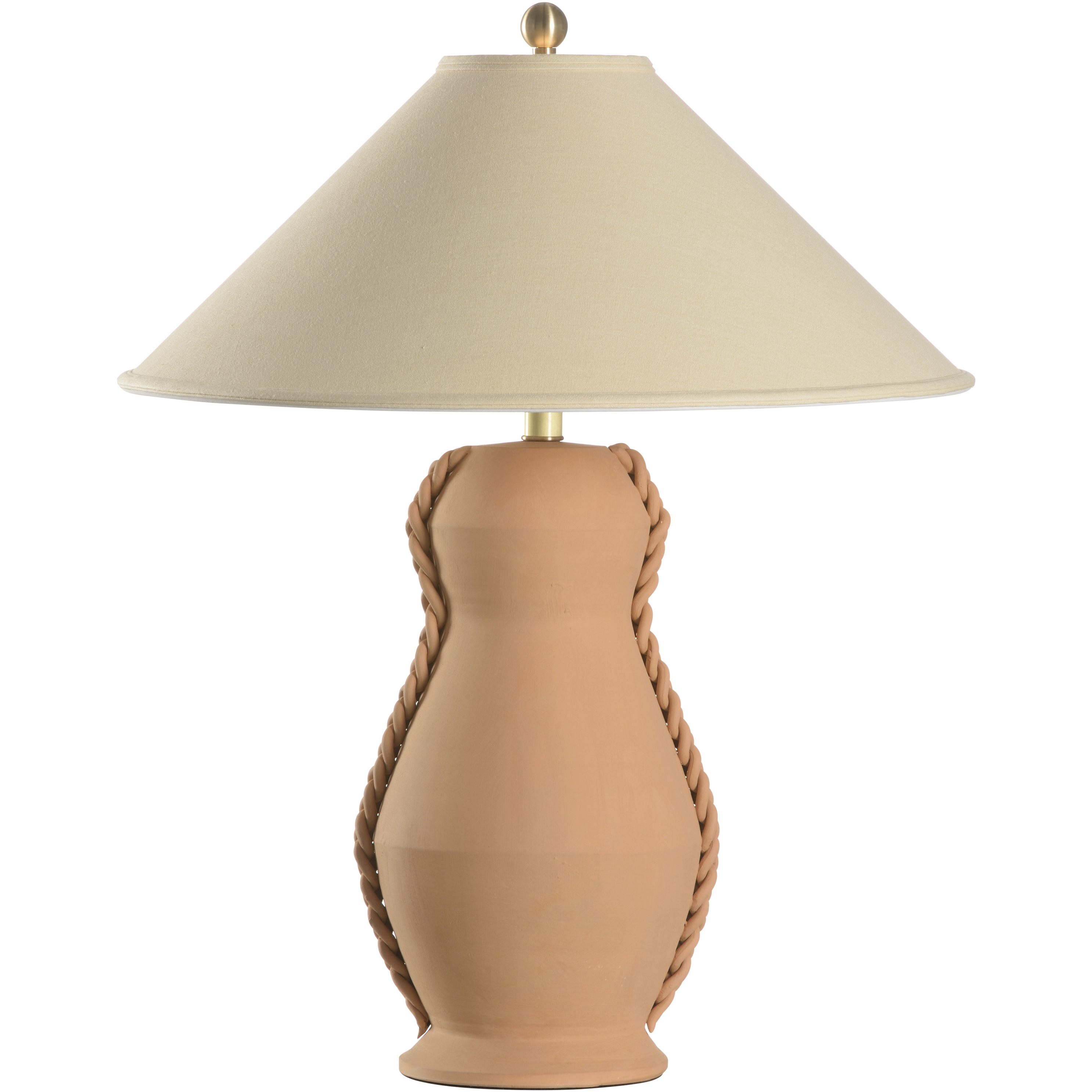 Cruz 21.5 inch 100.00 watt Orange Table Lamp Portable Light
