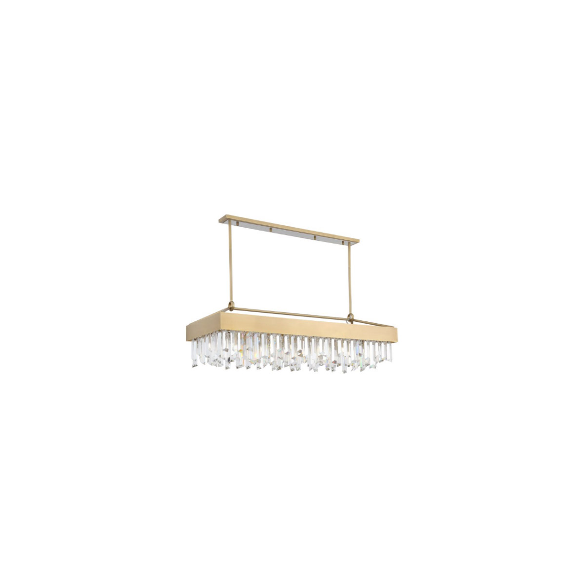 Cuspis 12 Light 18 inch Aged Brass with Custom Moulded Crystals Chandelier Ceiling Light